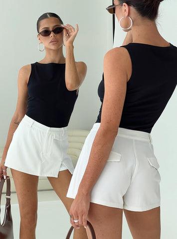 Deuce Split Skort White Product Image