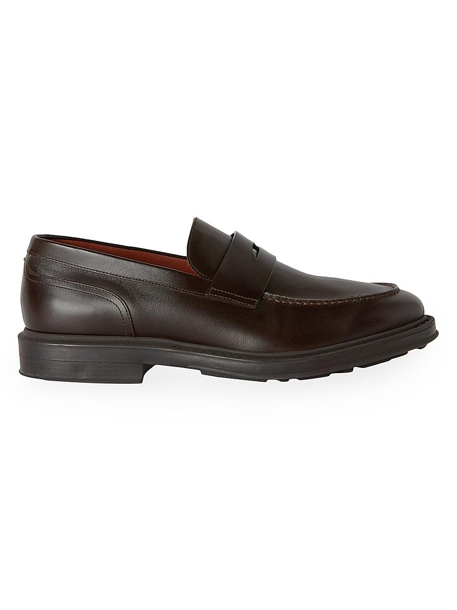 Men's Travis Leather Penny Loafers Product Image