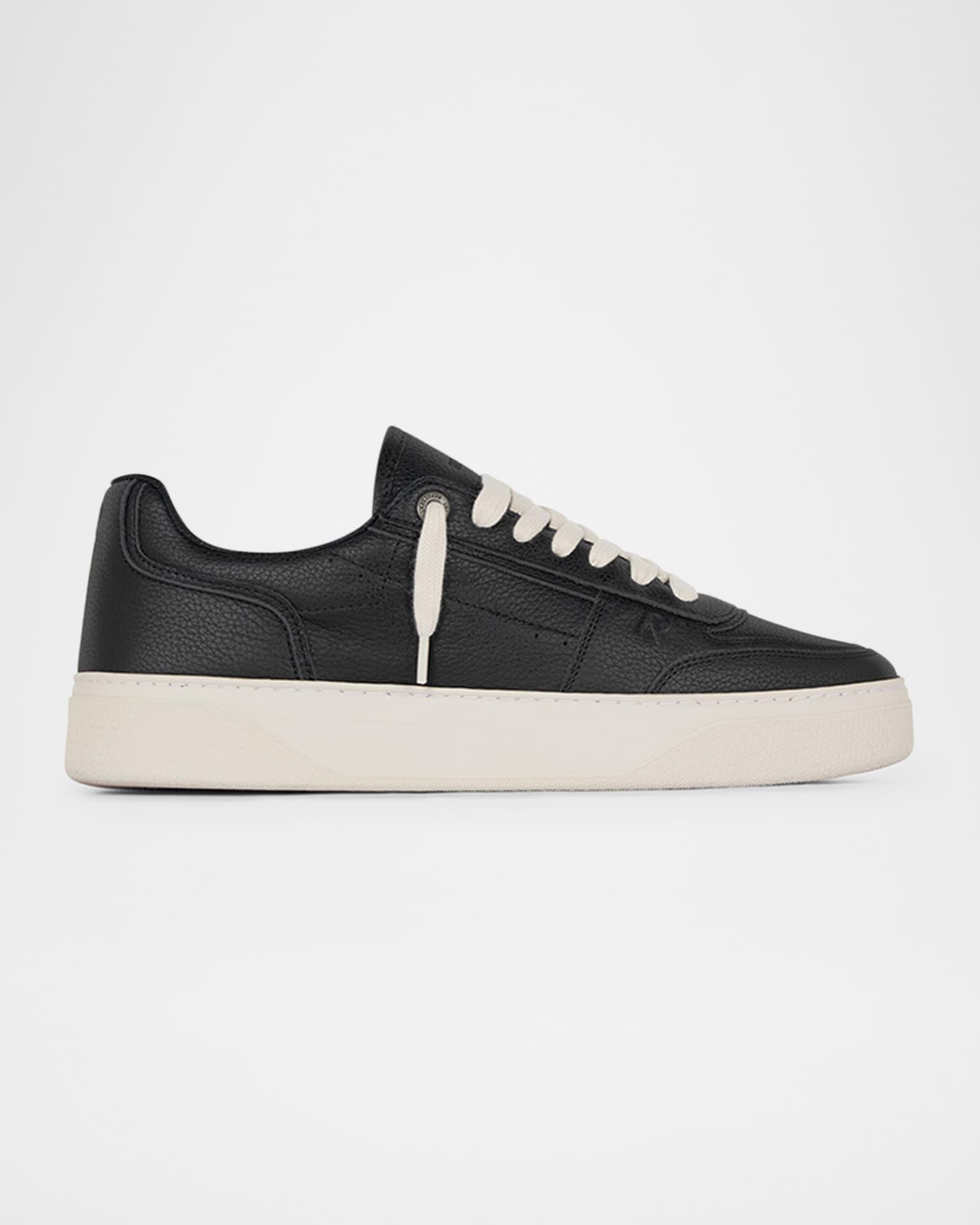Men's Initial Leather Low-Top Sneakers Product Image