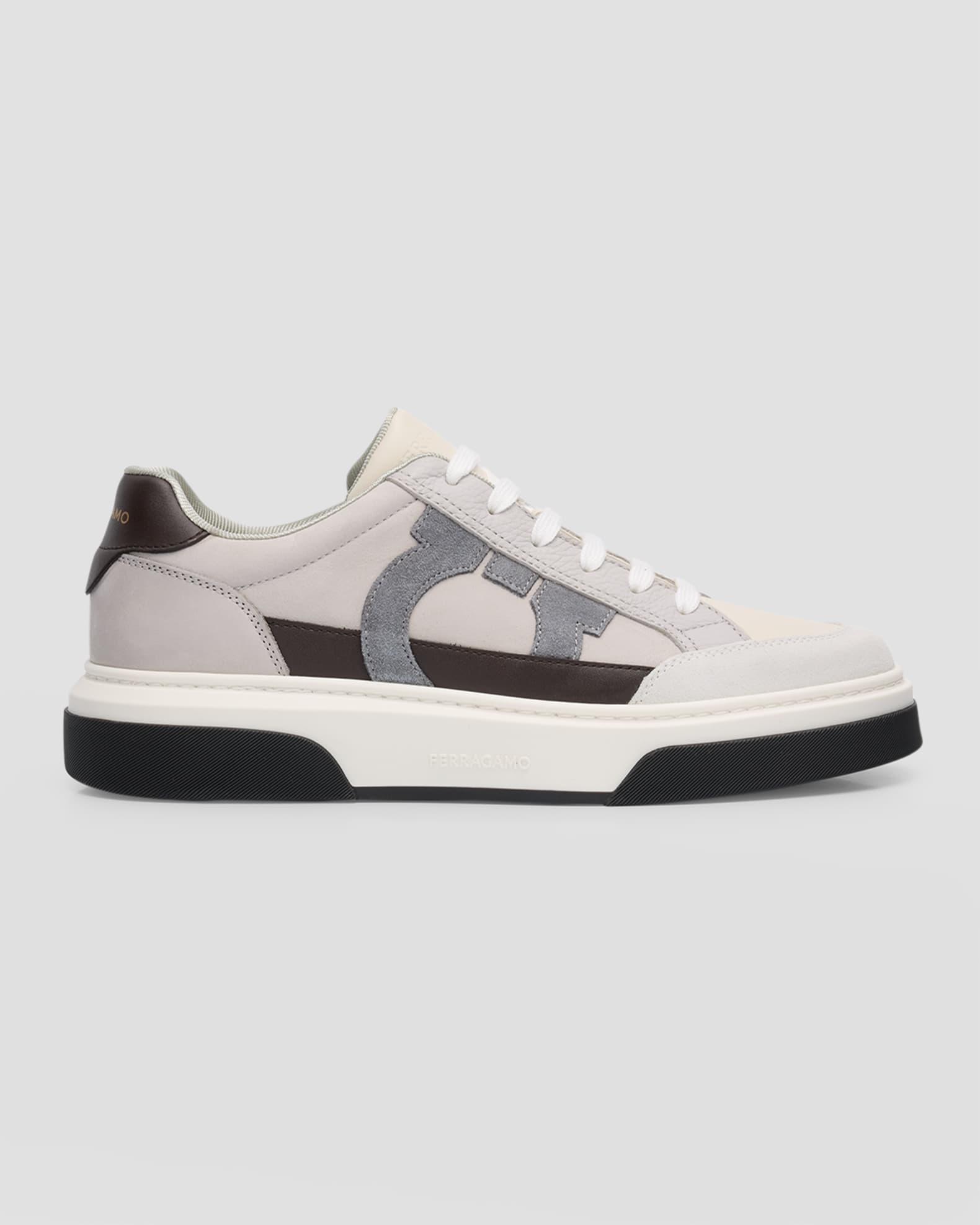 Men's Cassina Gancini Leather Low-Top Sneakers Product Image