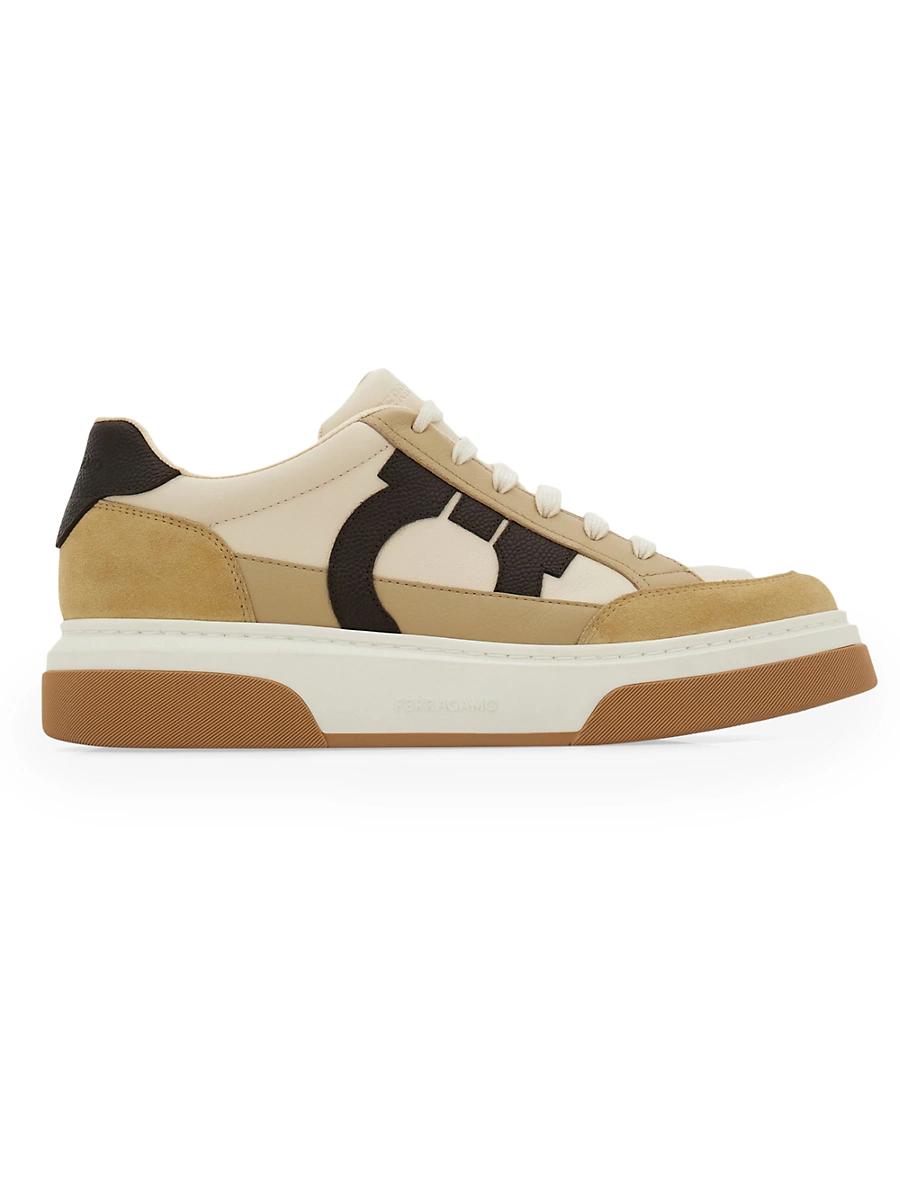 Mens Cassina Gancini Suede Sneakers Product Image