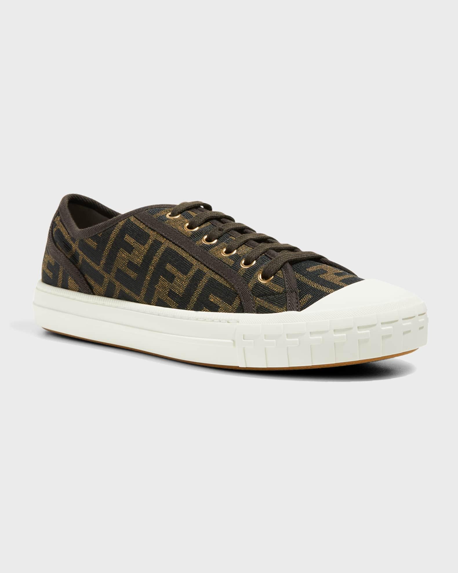 Men's Domino New Summery Canvas Monogram Low Top Sneakers Product Image