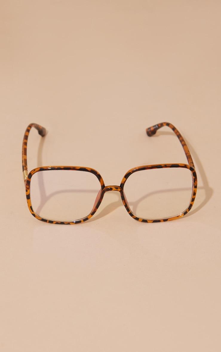 Tortoiseshell Oversized Frame Blue Light Readers Product Image