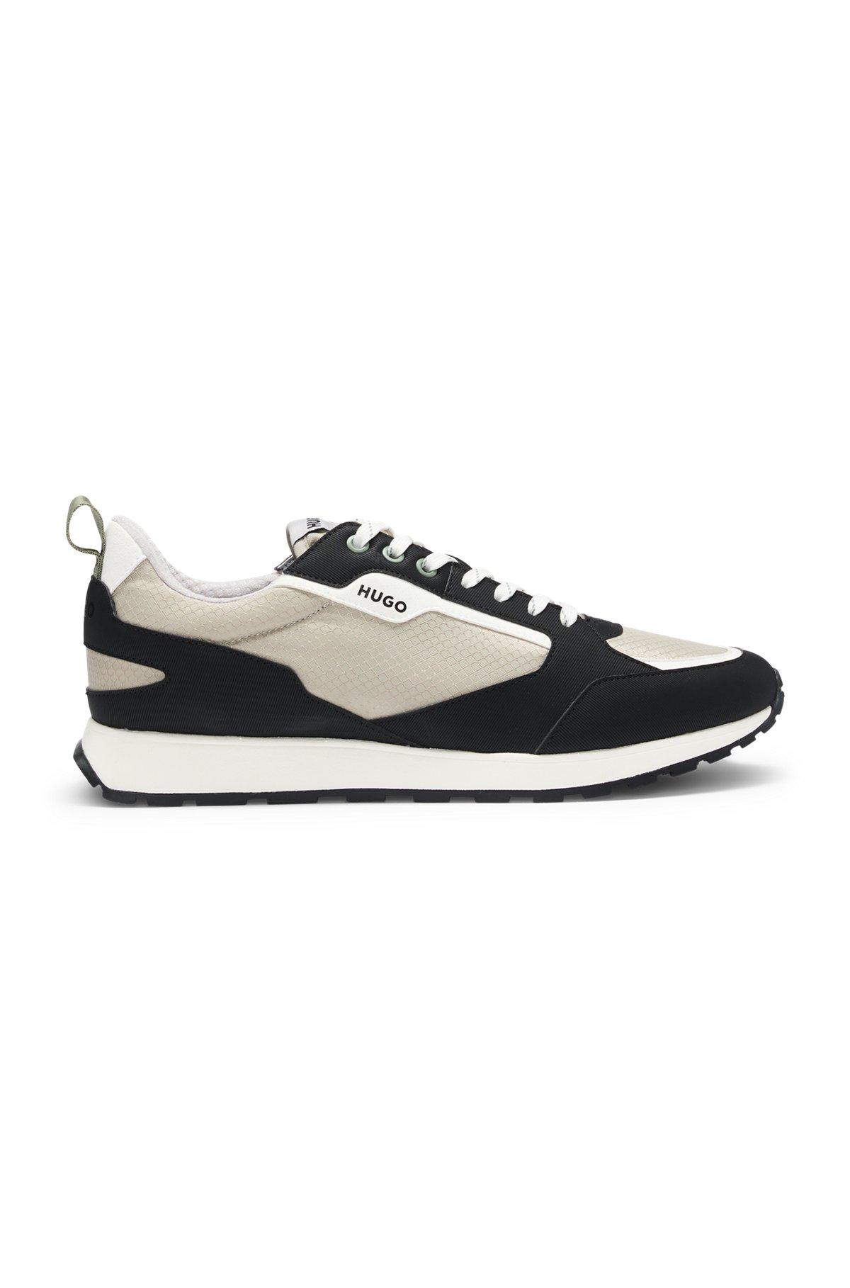 Mixed-material trainers with ripstop and faux leather Product Image