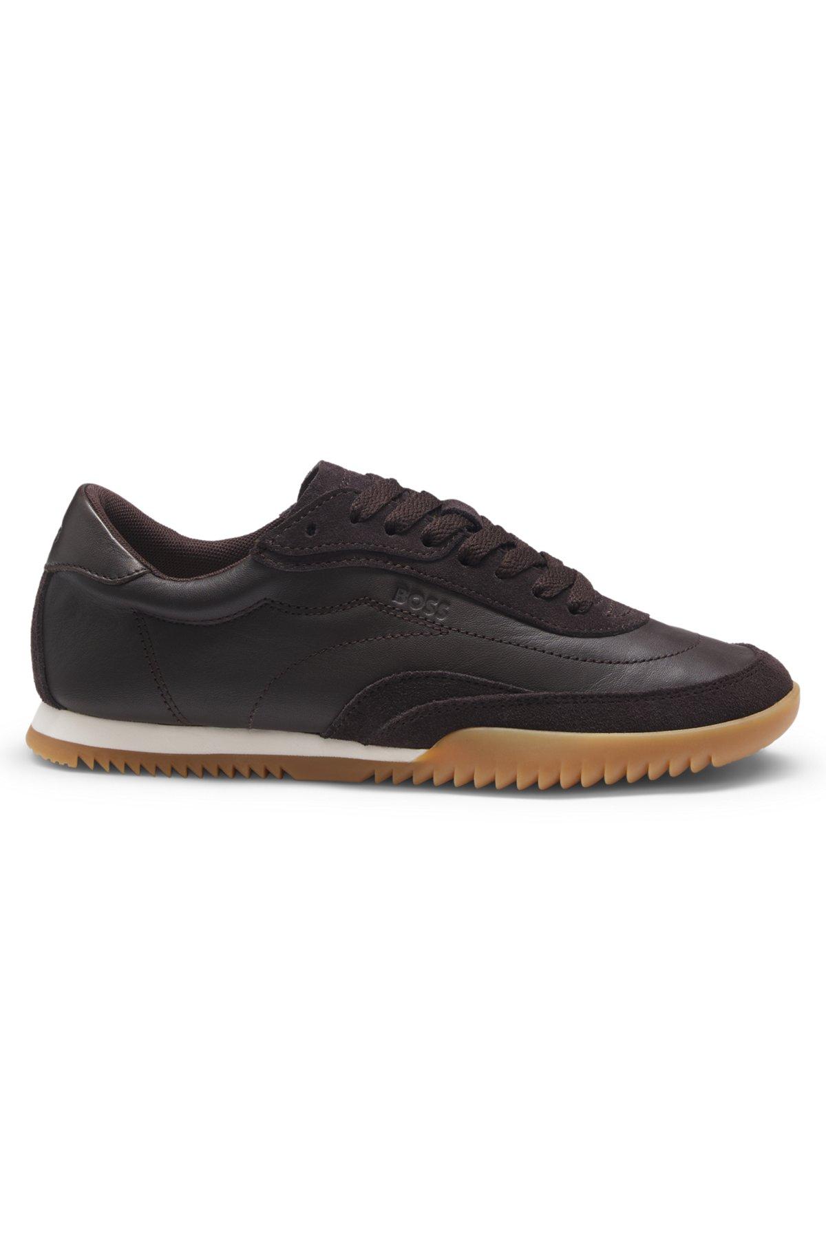 Trainers in leather and suede Product Image