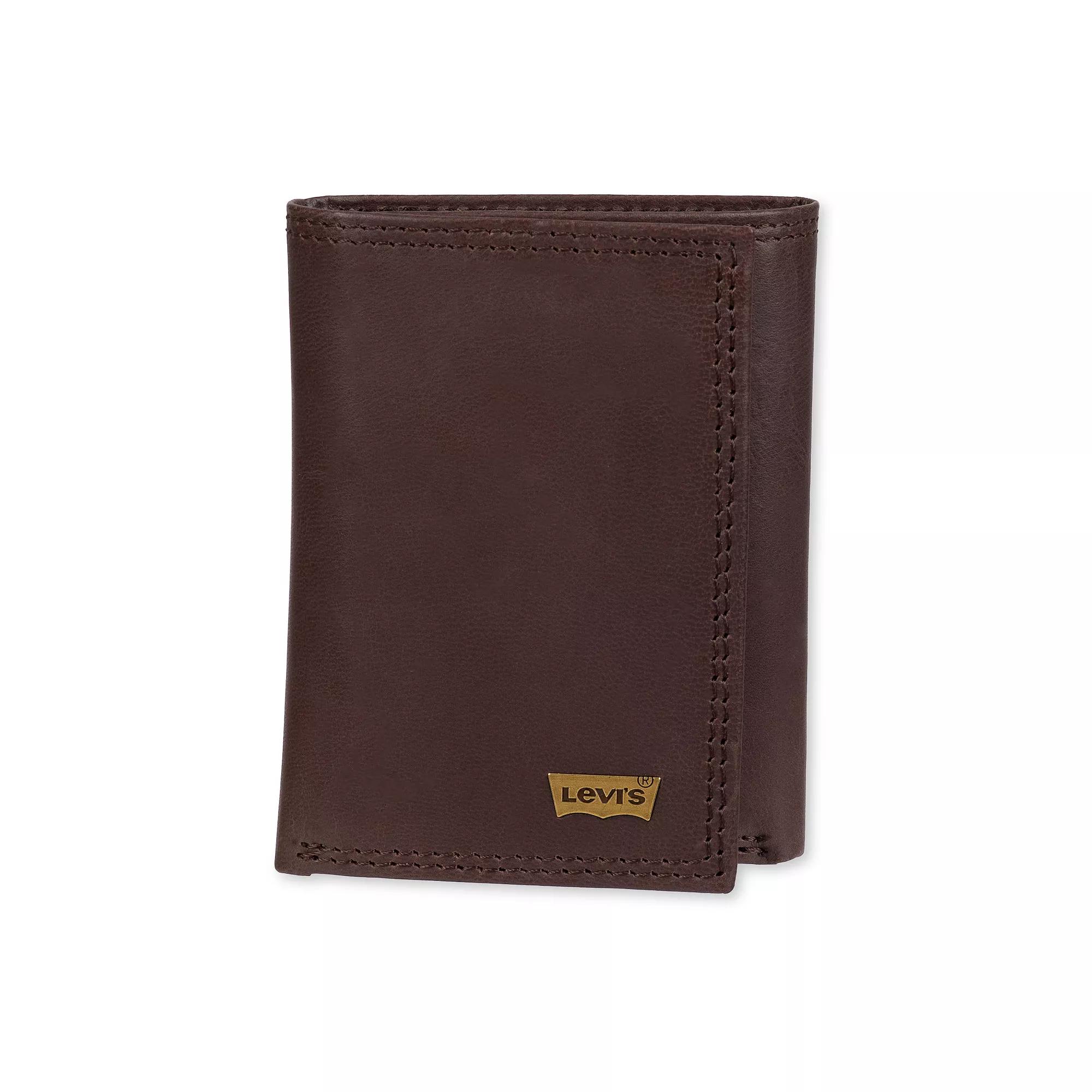 Men's Levi's® RFID Extra Capacity Trifold Wallet, Brown Product Image