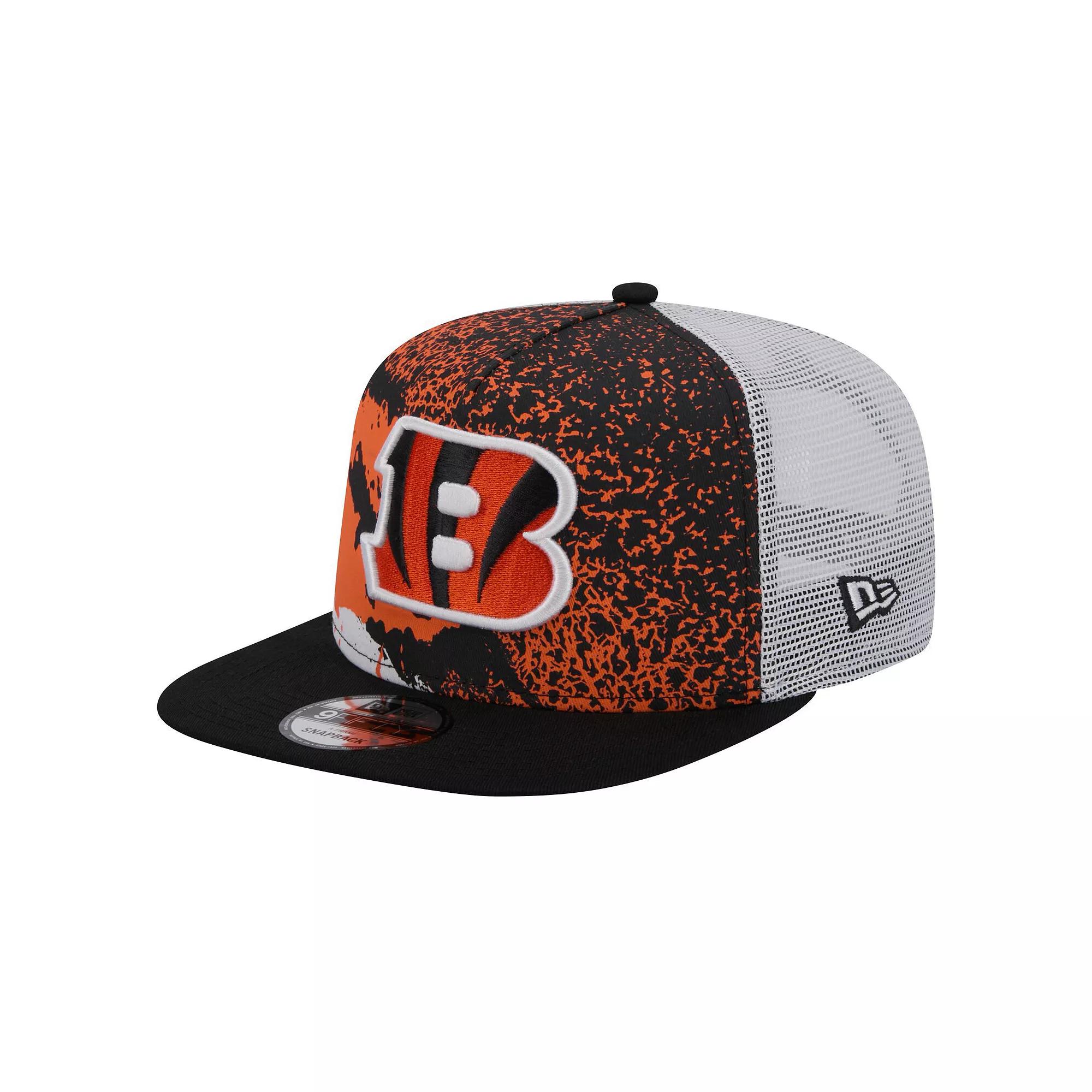 Men's New Era  Black Cincinnati Bengals Court Sport 9FIFTY Snapback Hat Product Image