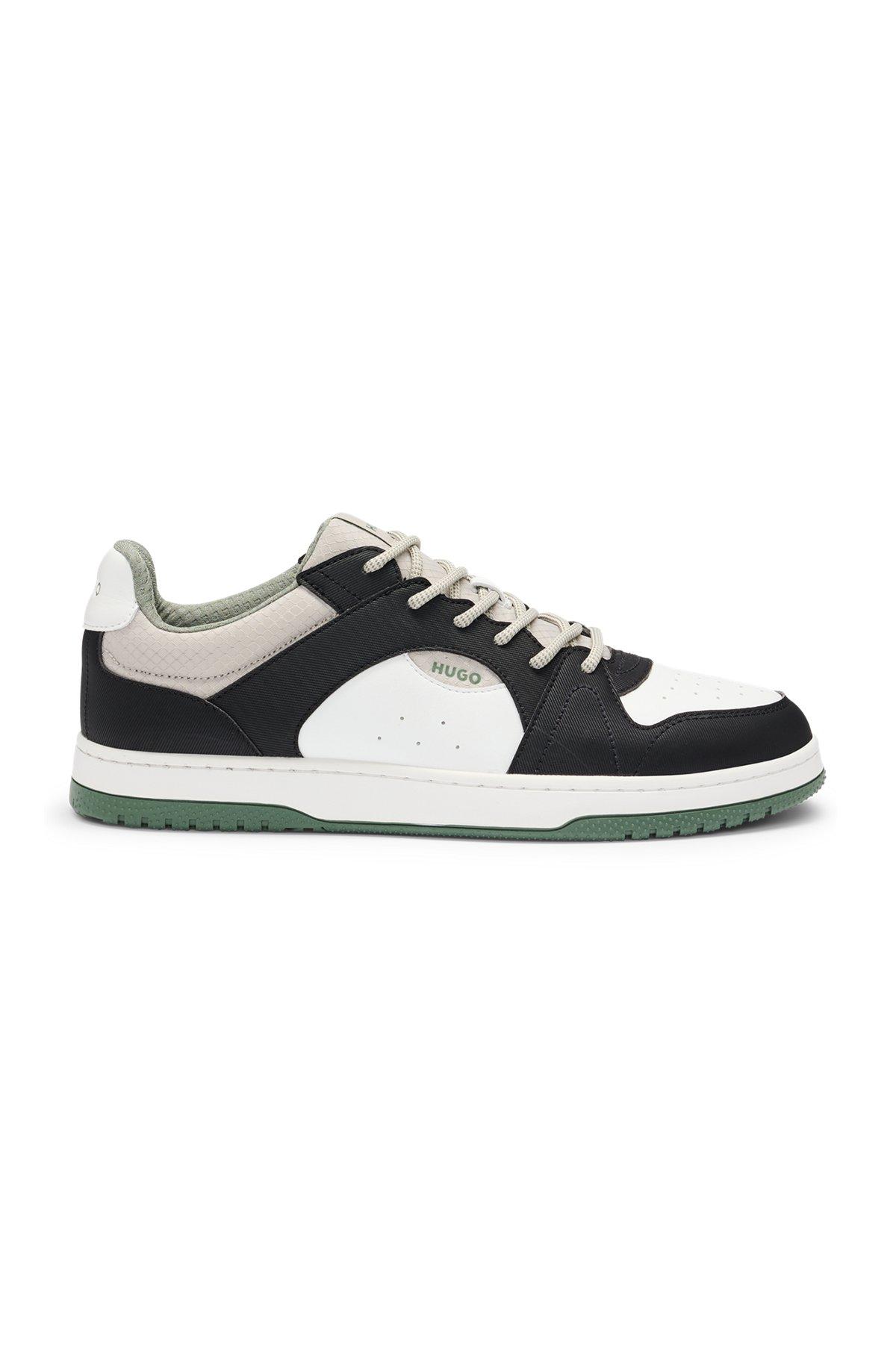 Mixed-material trainers with ripstop and faux suede Product Image