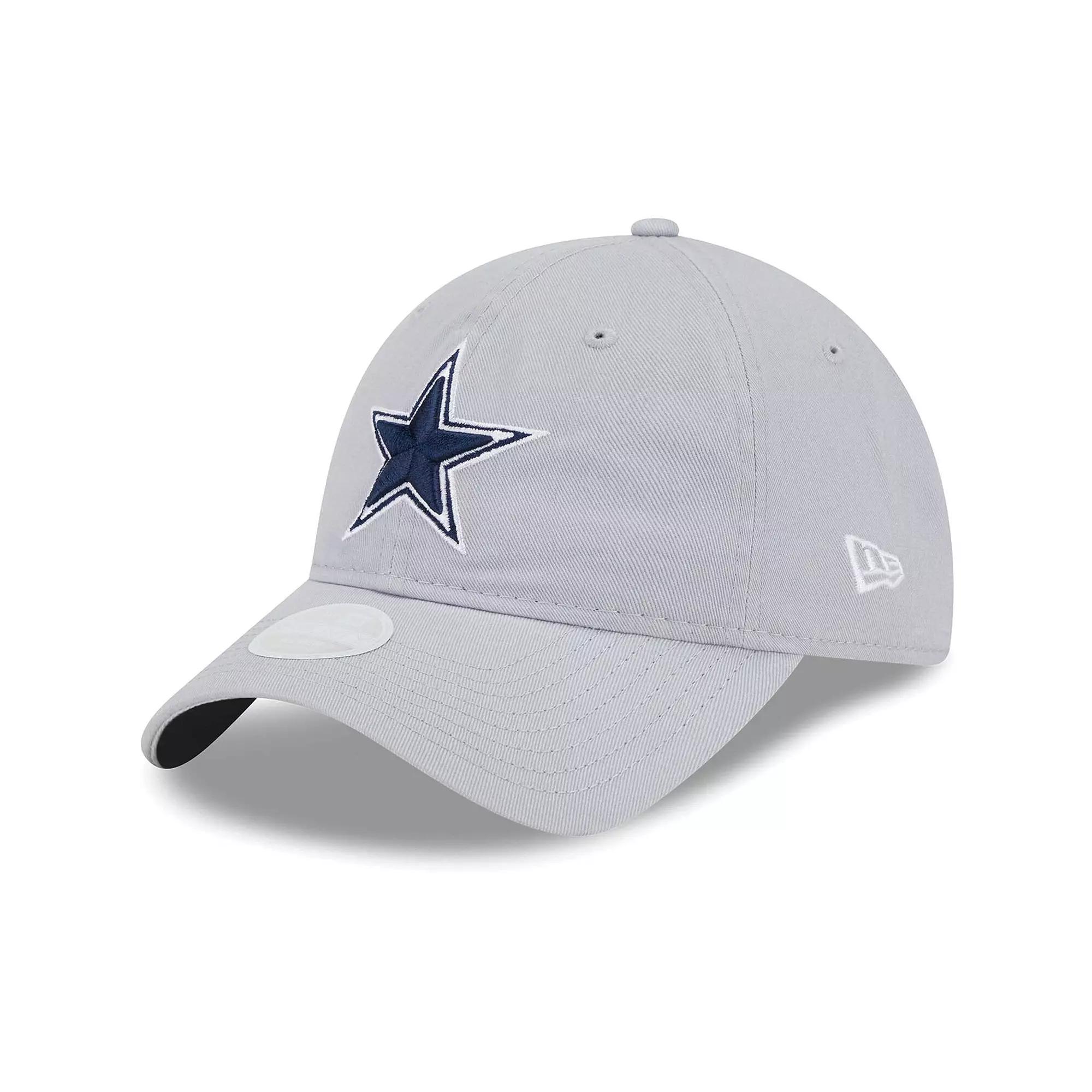 Women's New Era Gray Dallas Cowboys Main Core Classic 2.0 9TWENTY Adjustable Hat, Grey Product Image