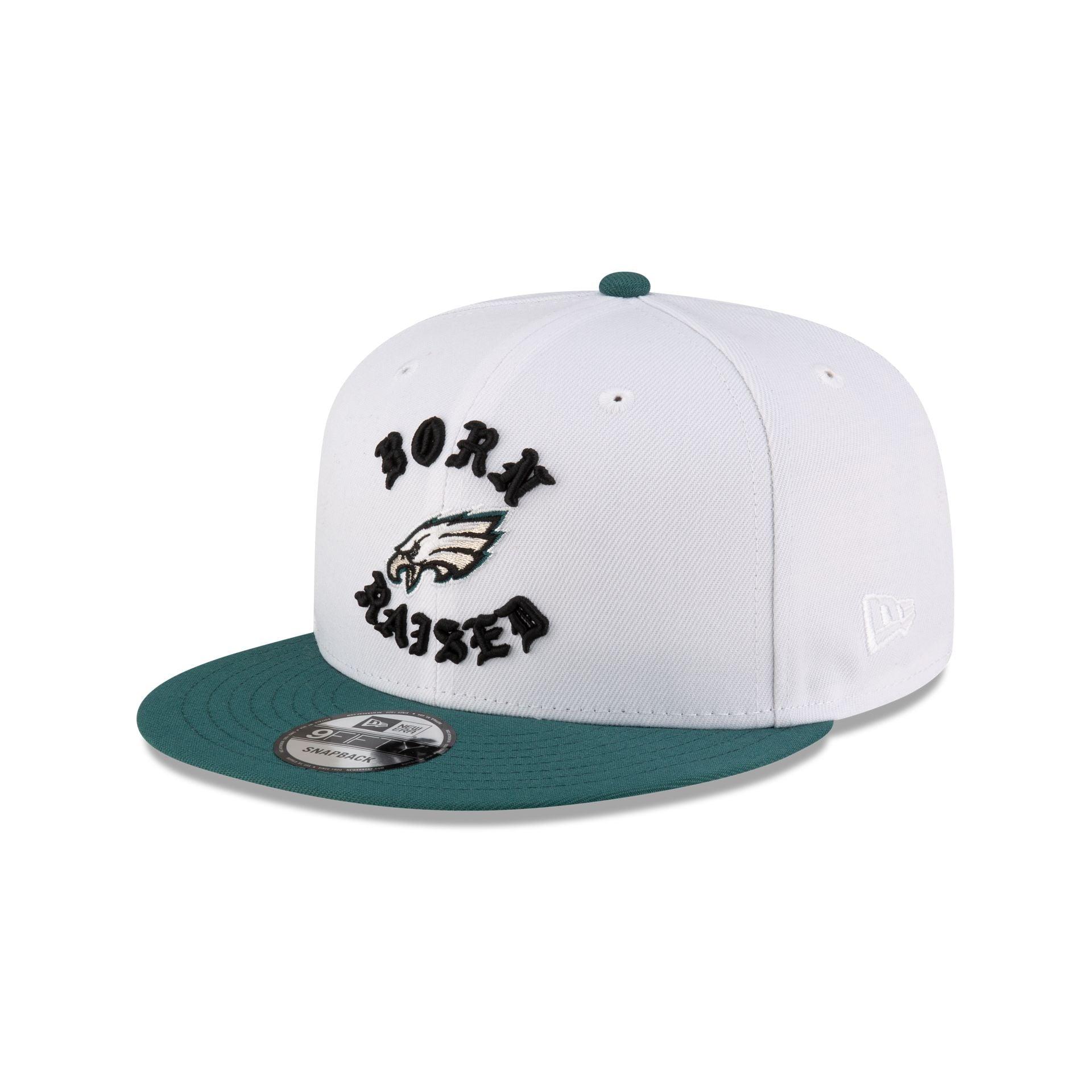 Born x Raised Philadelphia Eagles White 9FIFTY Snapback Male Product Image