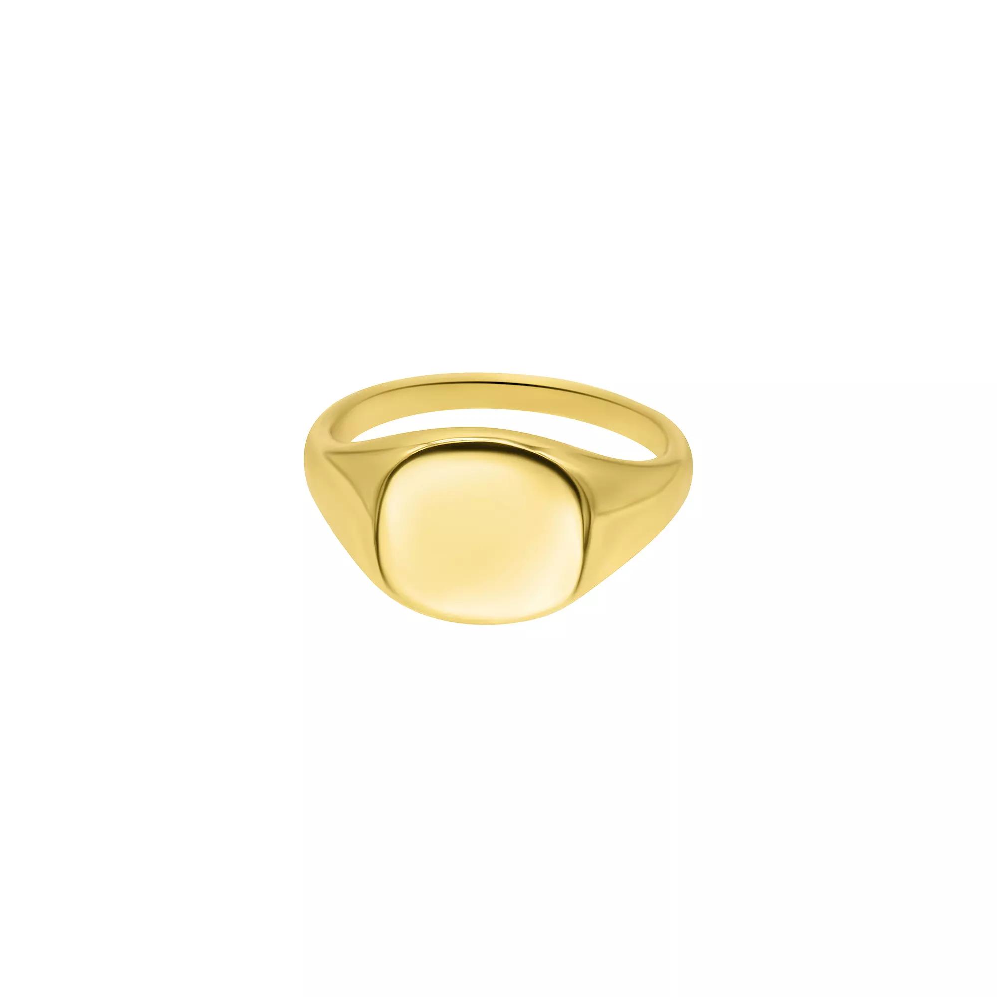 Adornia Gold Tone Square Face Signet Pinky Ring, Women's, Size: 6 Product Image