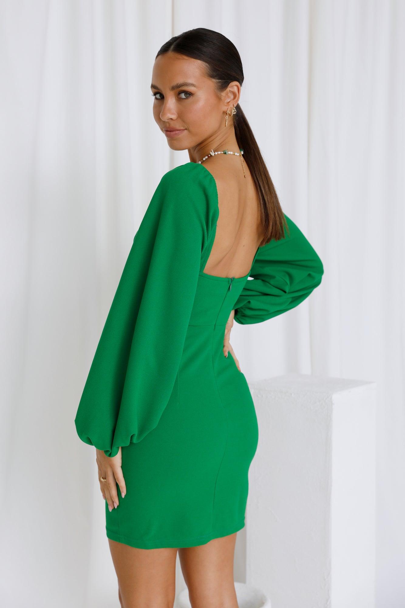 Long Days Dress Green Product Image