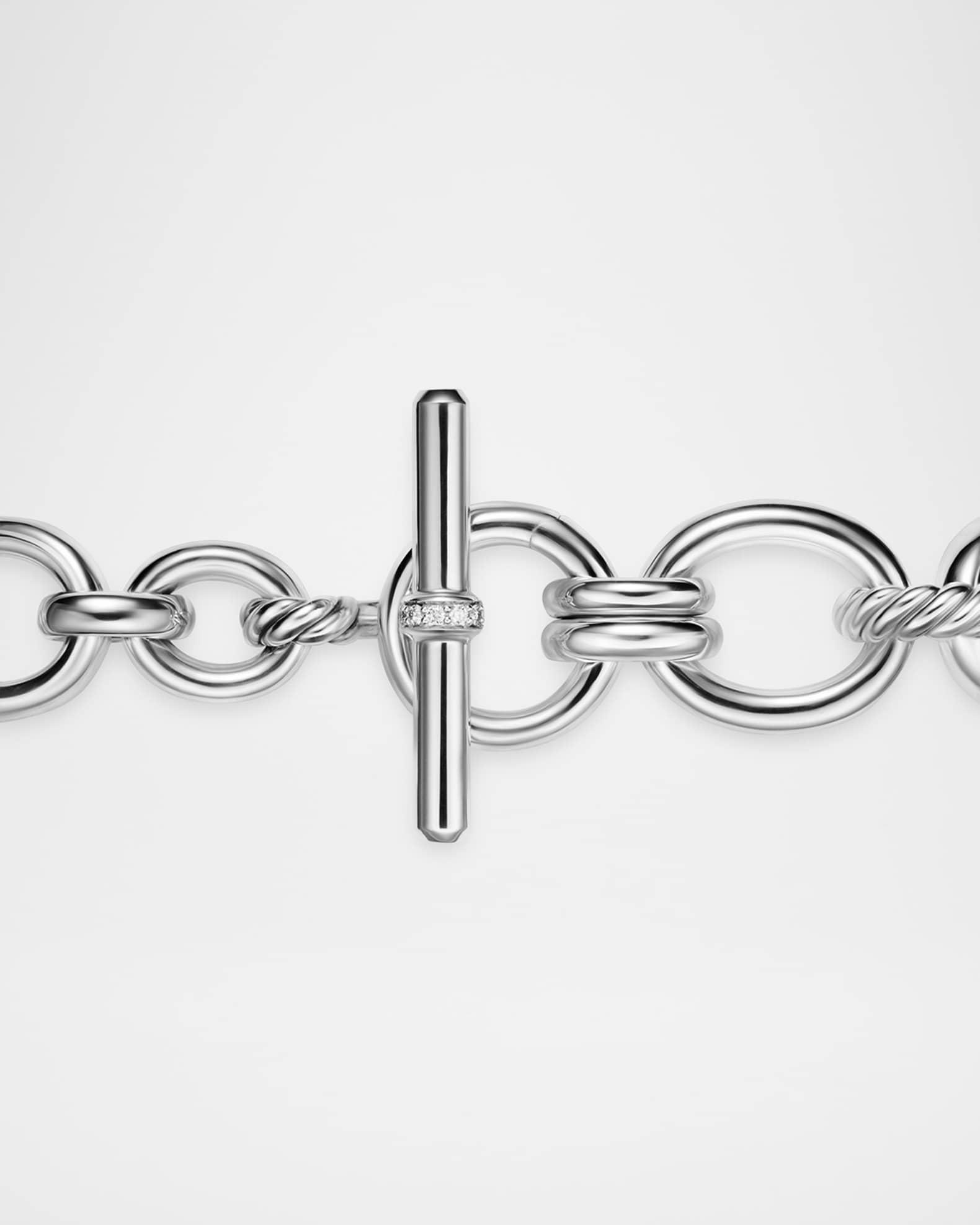 DY Mercer Triple Ring Earrings in Silver with 18K Gold, 35mm Product Image