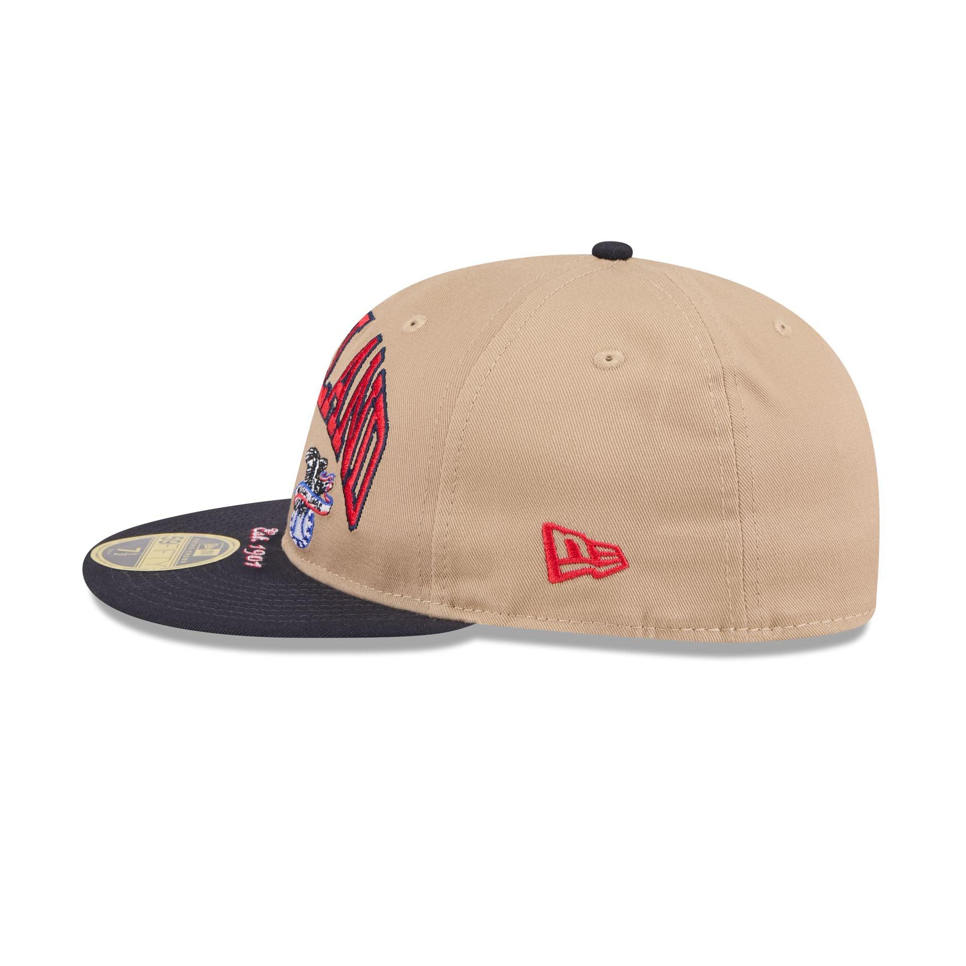 Cleveland Guardians Camel Retro Crown 59FIFTY Fitted Hat Male Product Image