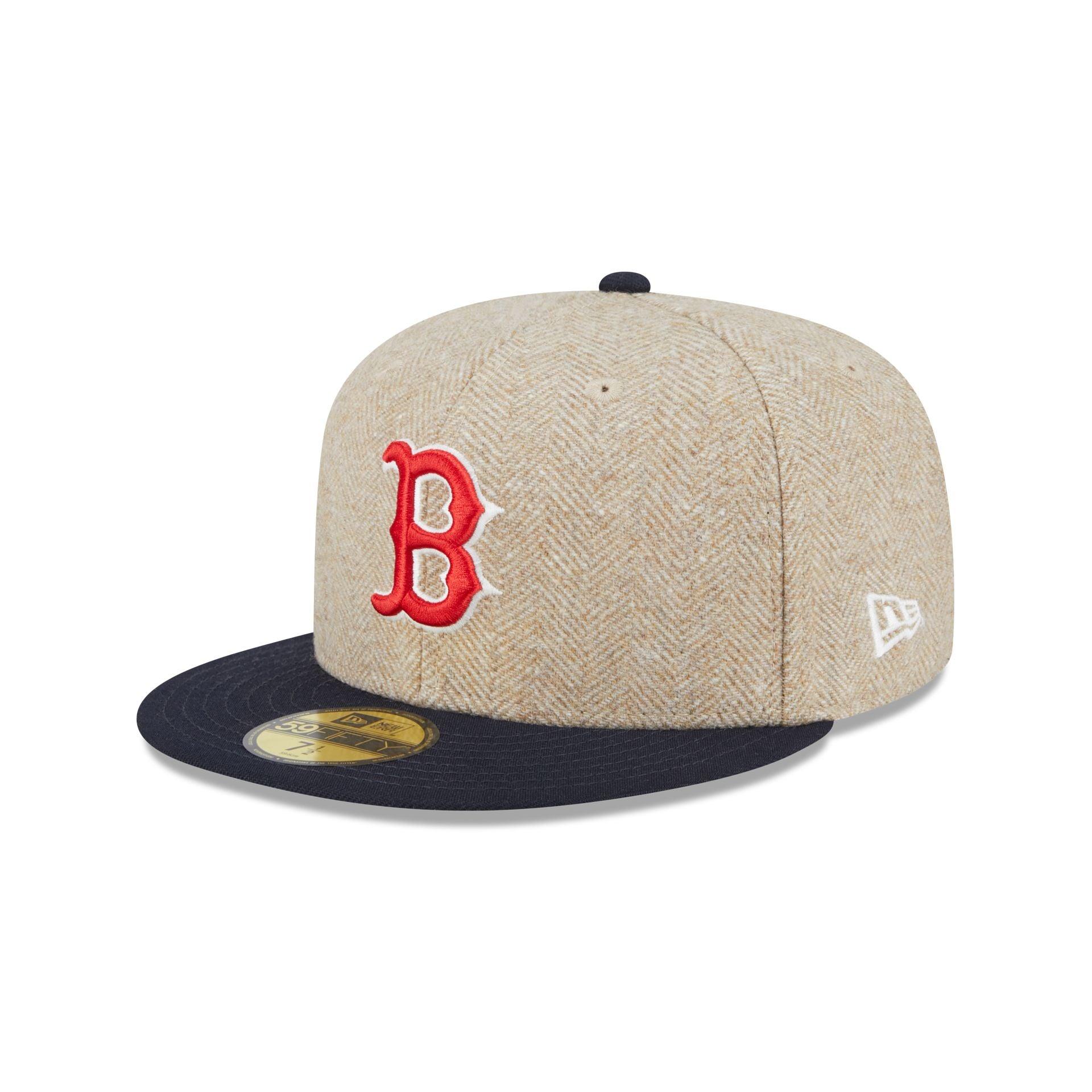 Boston Red Sox Herringbone Moon 59FIFTY Fitted Hat Male Product Image