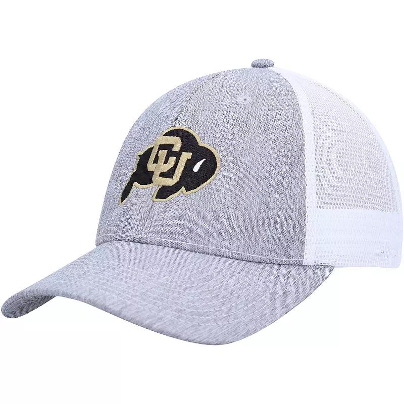 Men's Ahead Charcoal/White Colorado Buffaloes Brant Trucker Adjustable Hat Product Image