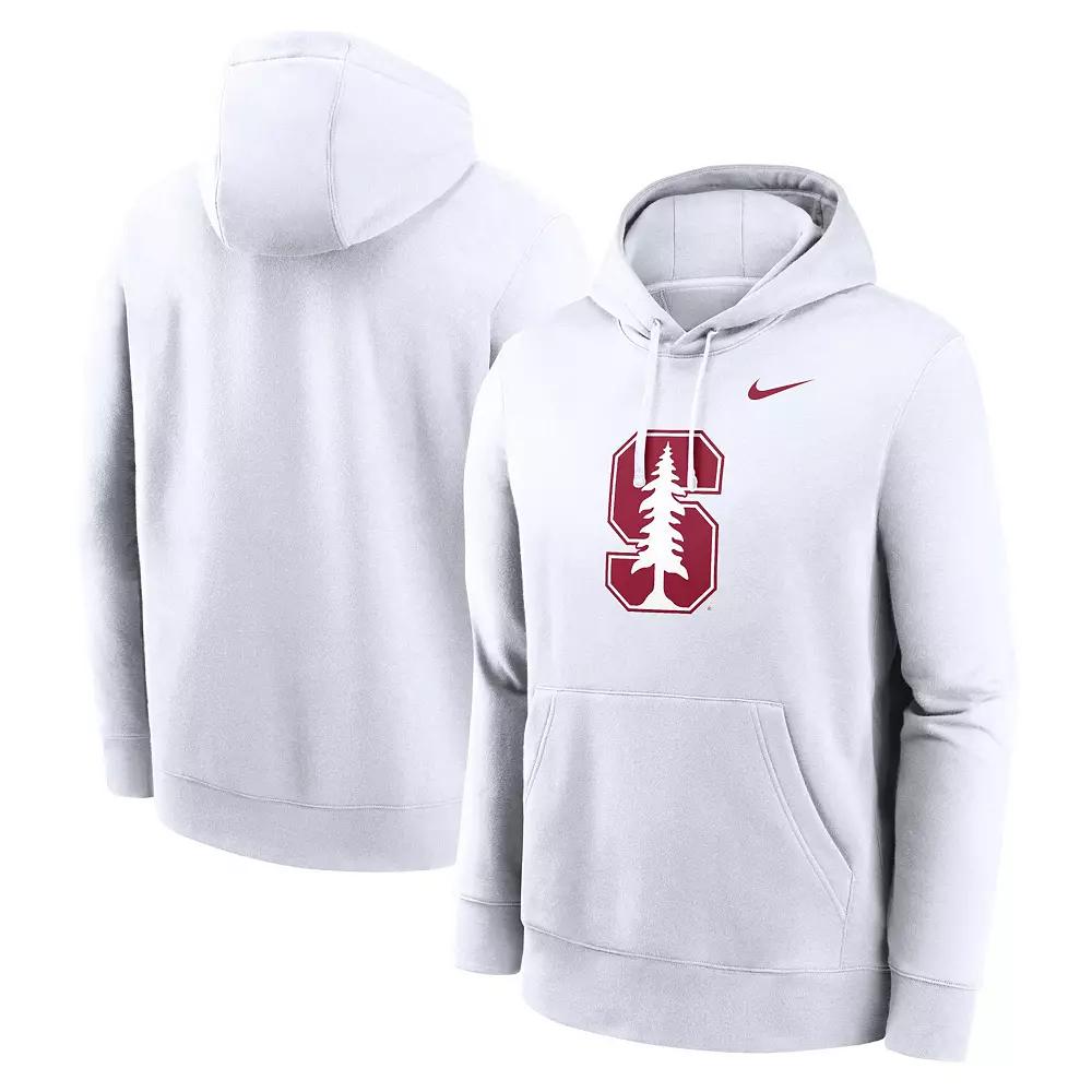 Men's Nike White Stanford Cardinal Primetime Club Fleece Pullover Hoodie,  Product Image