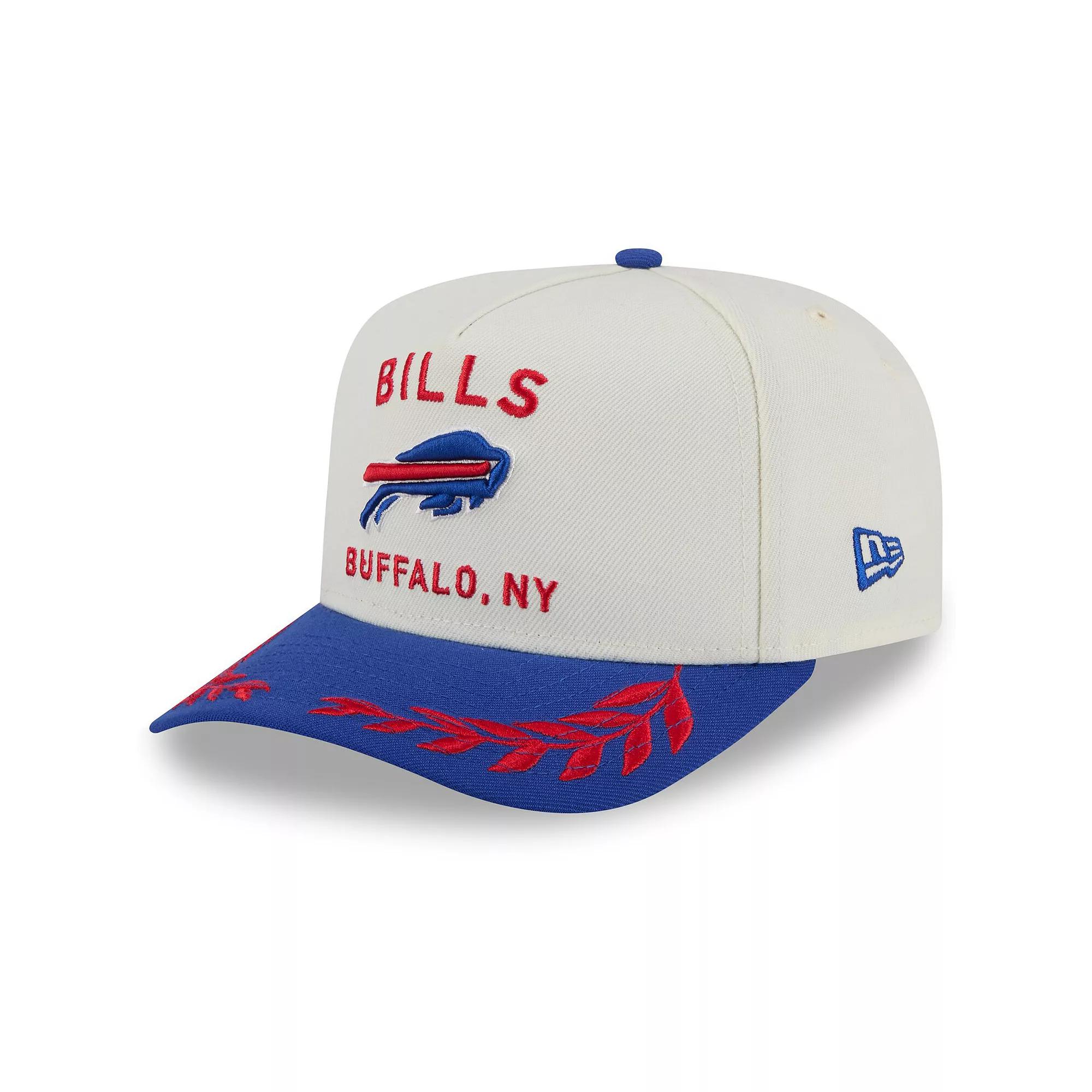 Men's New Era  Cream/Royal Buffalo Bills 2025 NFL Draft A-Frame 9FIFTY Snapback Hat, Beige Product Image