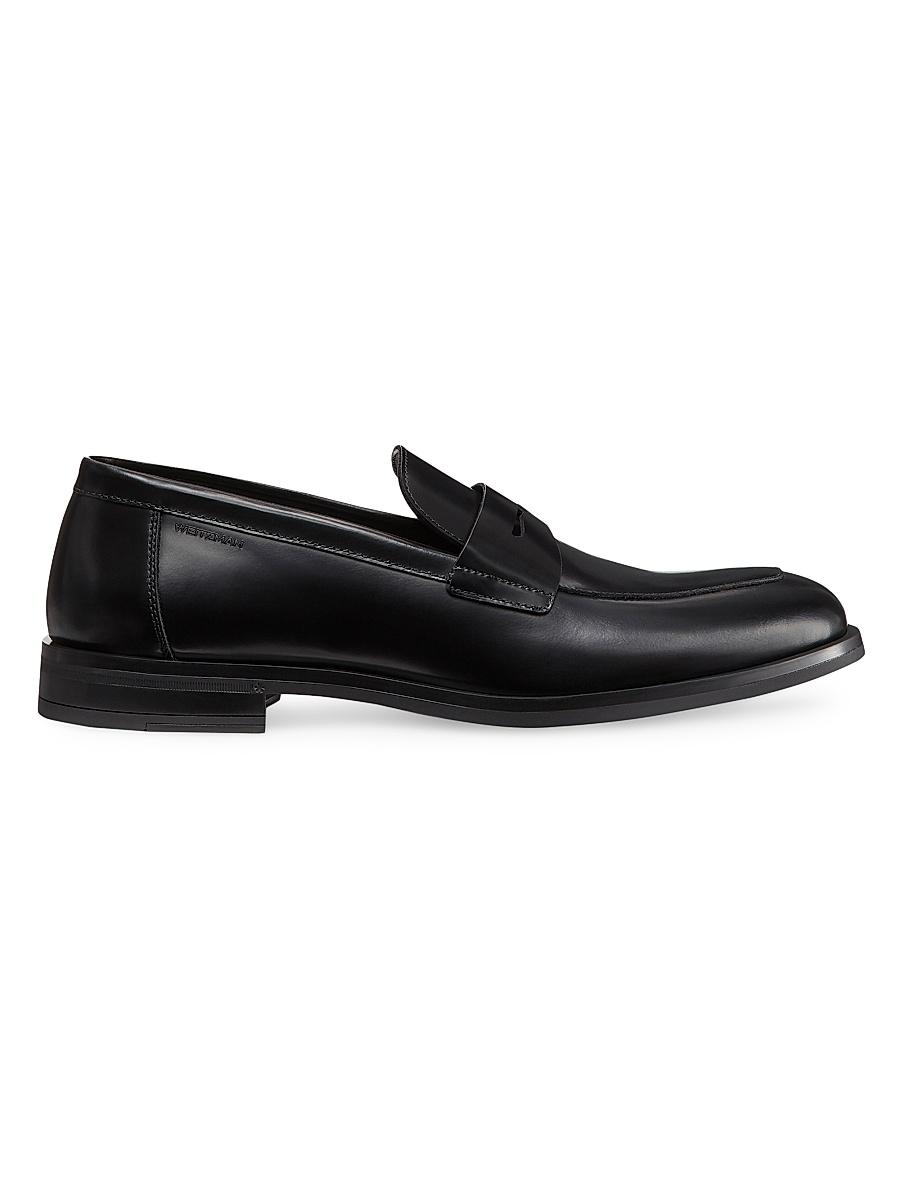 Mens Club Burnished Leather Penny Loafers Product Image