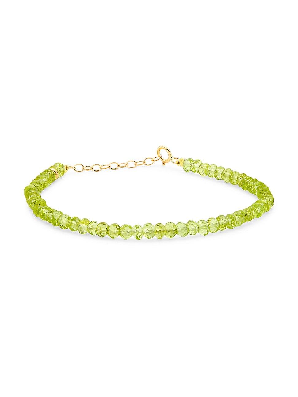 Womens Birthstone 14K Yellow Gold & Gemstone Beaded Necklace Product Image