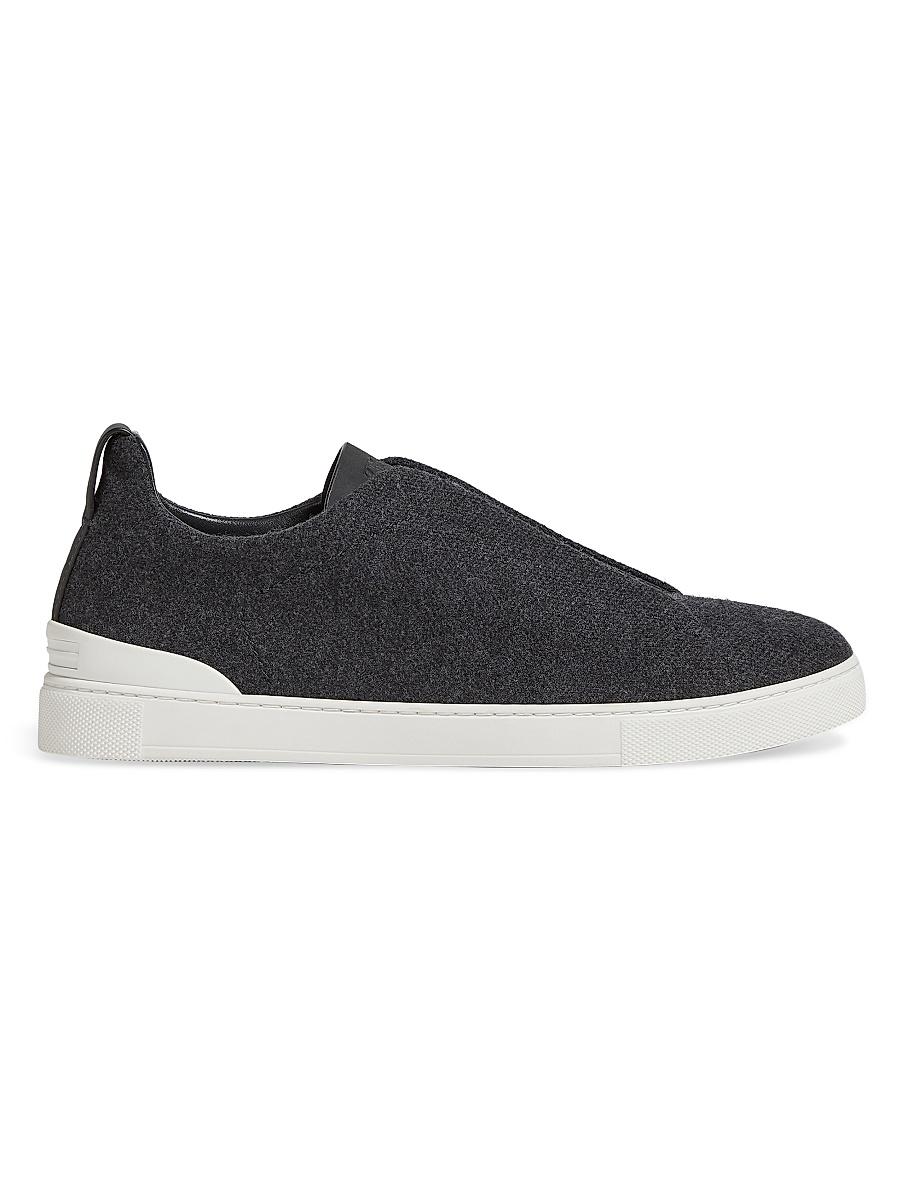 Men's Triple Stitch SECONDSKIN Leather Slip-On Sneakers Product Image