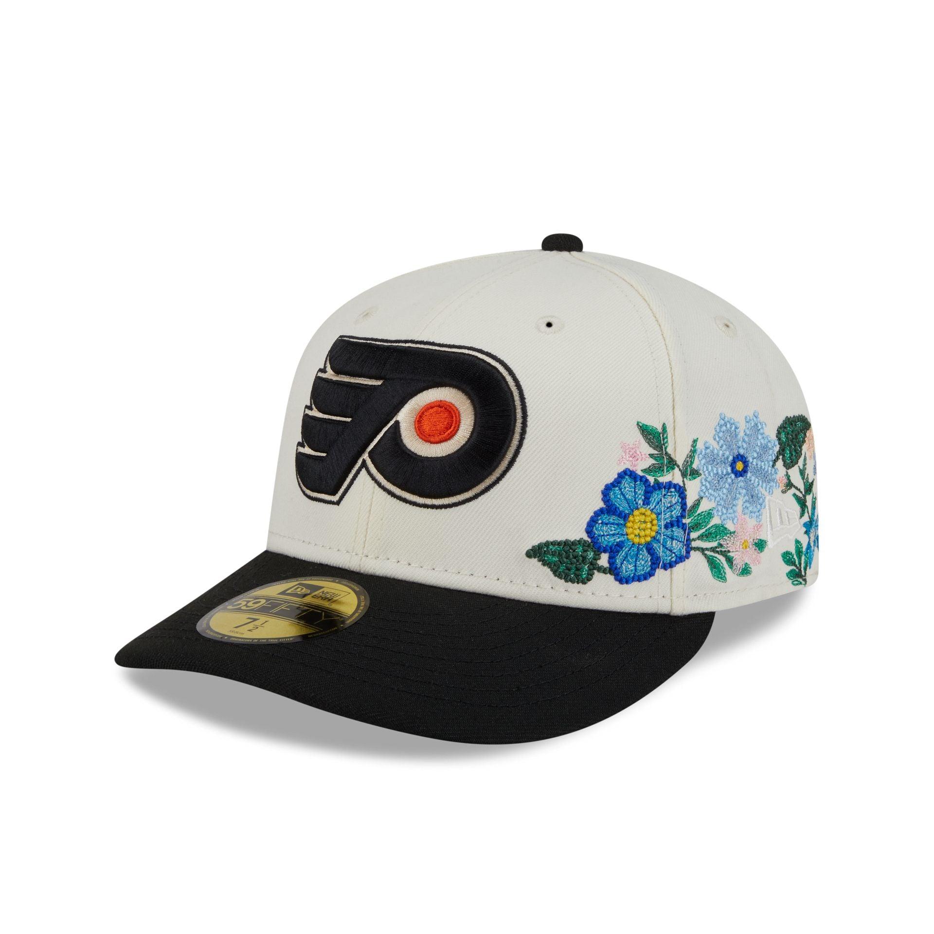 Philadelphia Flyers Tonal Florals White 59FIFTY Fitted Hat Male Product Image