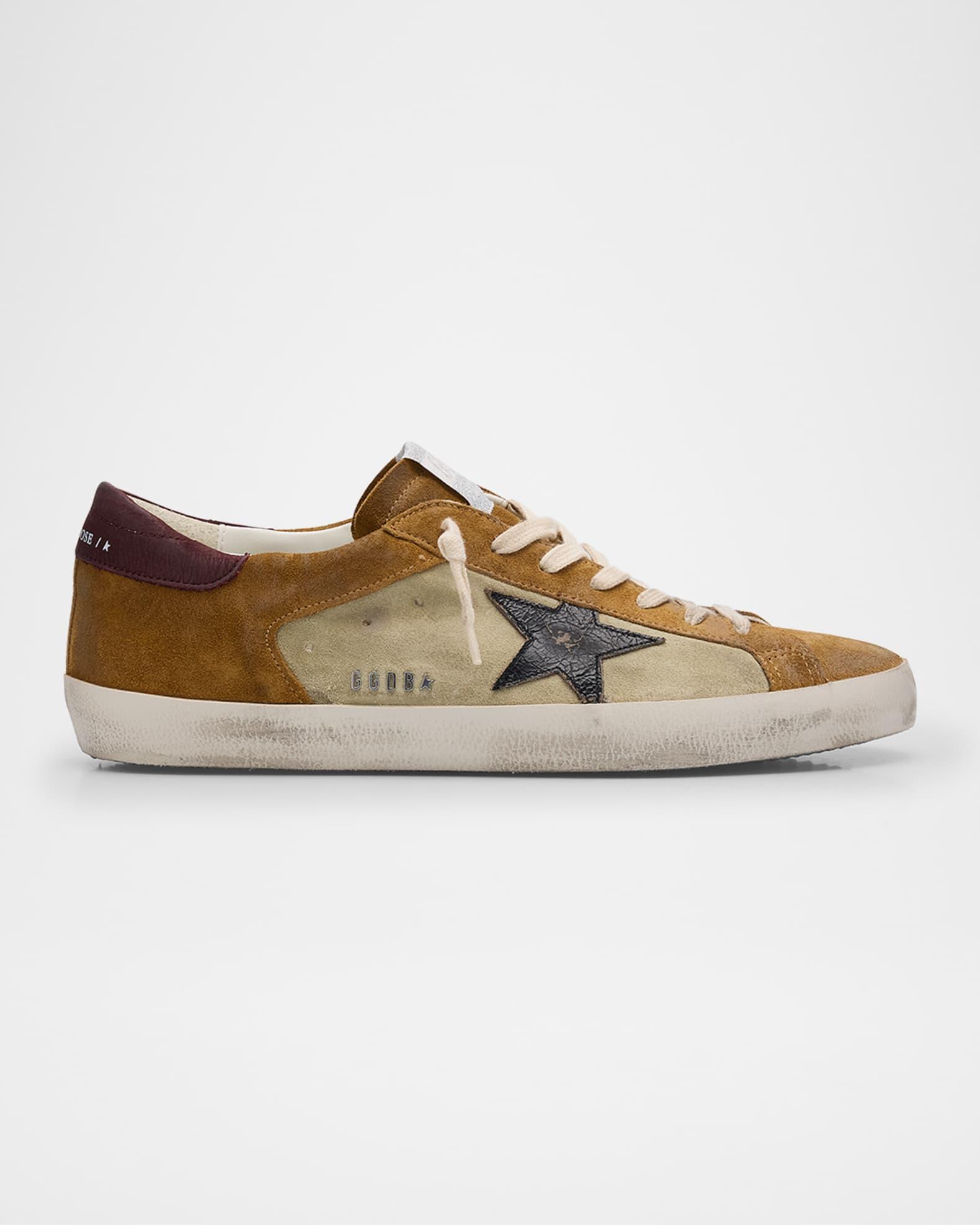 Men's Super-Star Suede Low-Top Sneakers Product Image