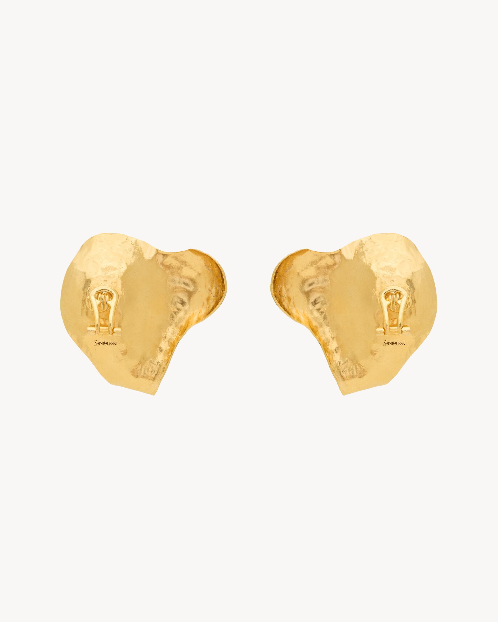 petal earrings in resin and metal Product Image