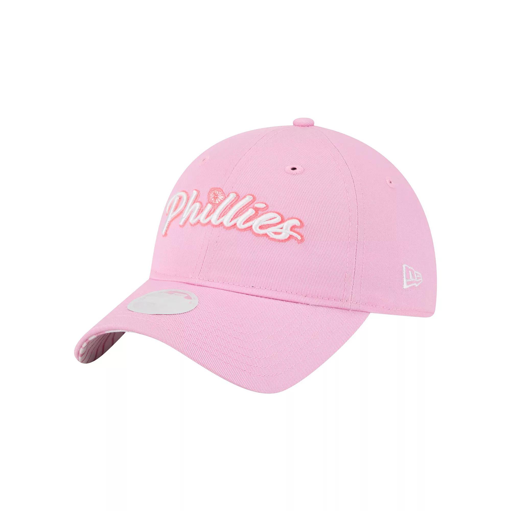 Women's New Era Pink Miami Heat Gameday Preppy 9TWENTY Adjustable Hat Product Image