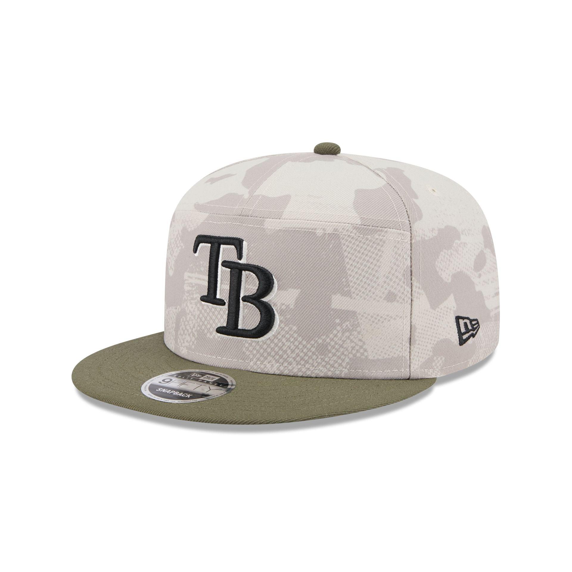 Tampa Bay Rays Armed Forces Day 2025 Split Panel 9FIFTY Snapback Hat Male Product Image