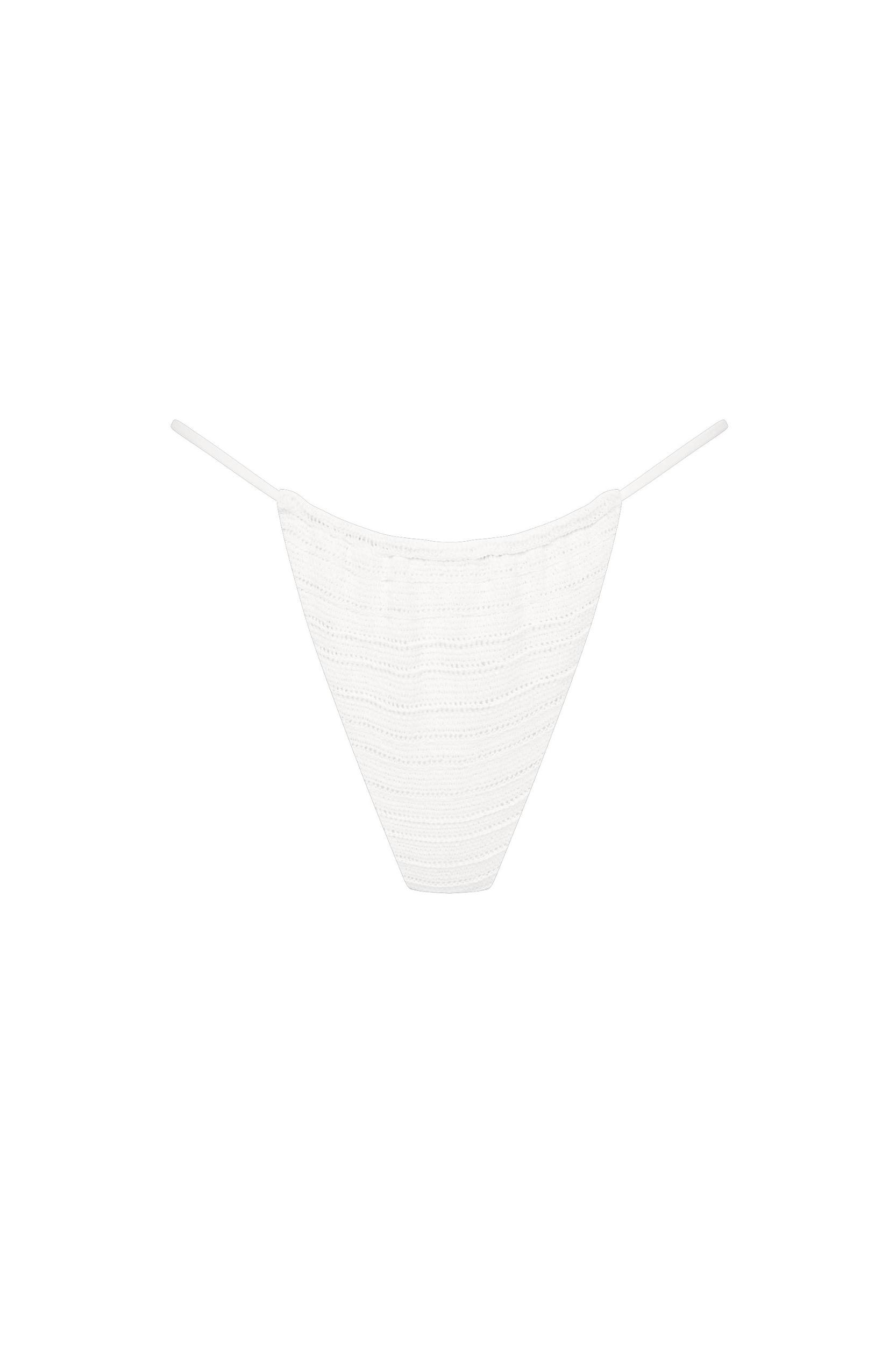 Gianni Crochet Bikini Top White - Final Sale Product Image