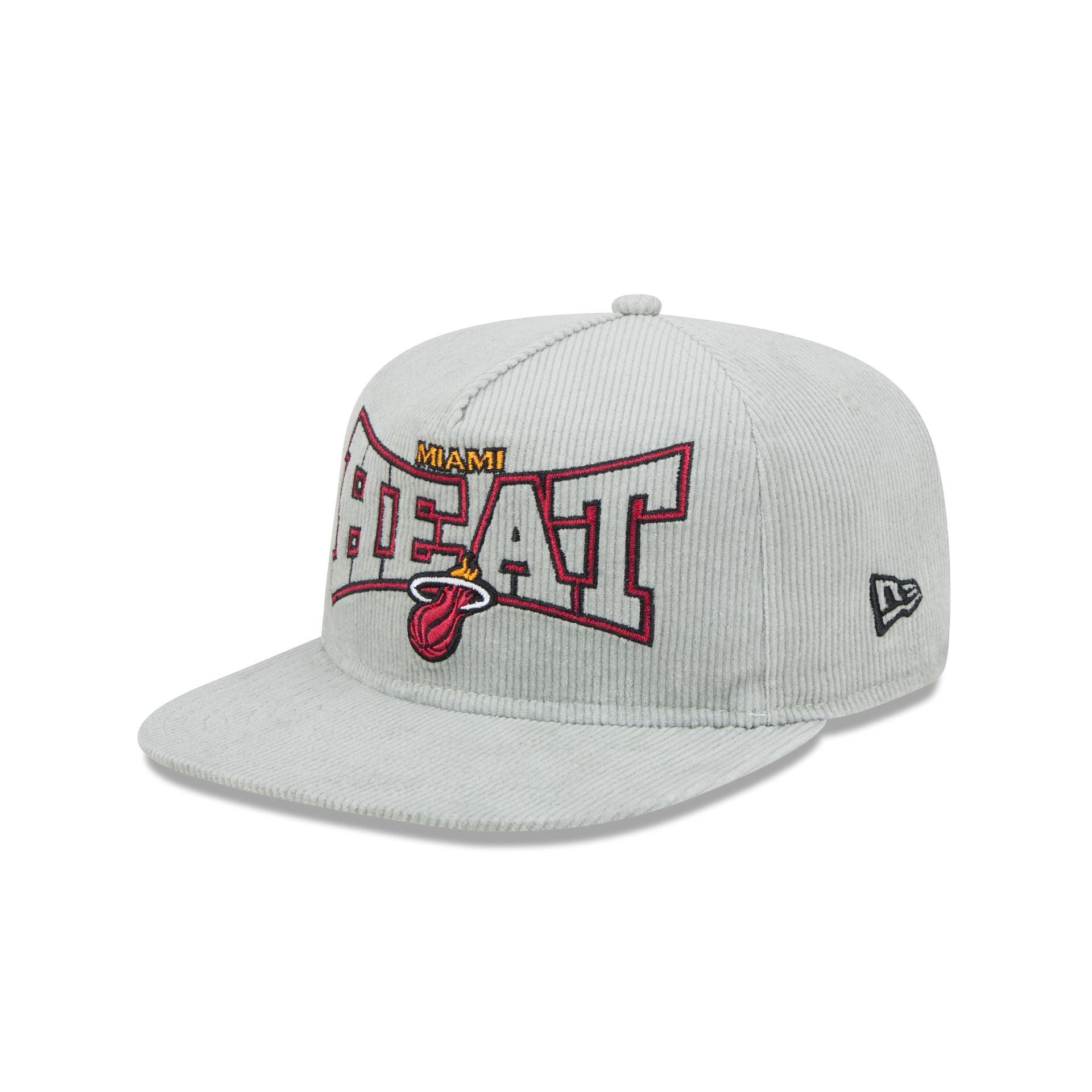 Miami Heat Gray Cord Golfer Hat Male Product Image
