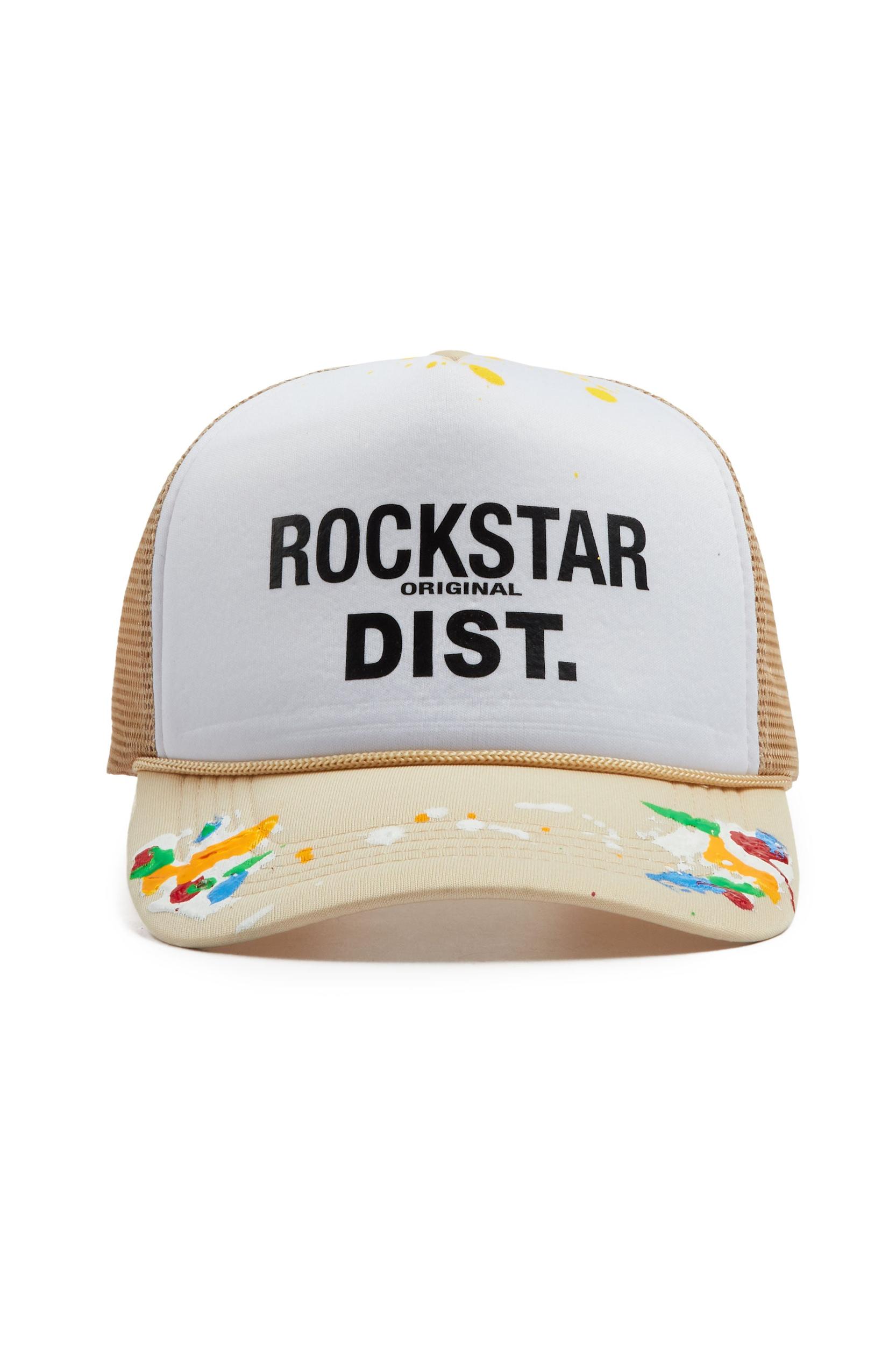 Good Side Only White/Khaki Trucker Hat Female Product Image