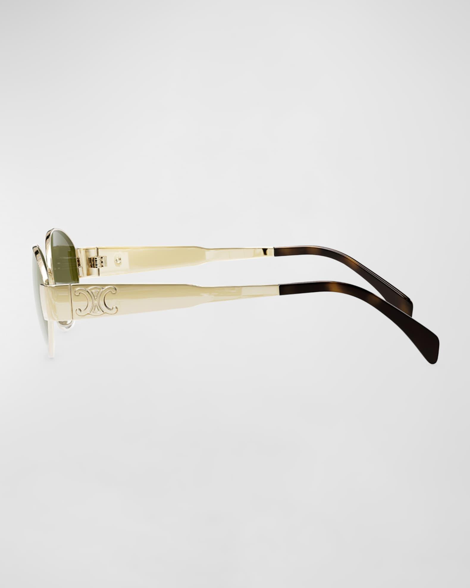 Men's Triomphe Metal Oval Sunglasses Product Image
