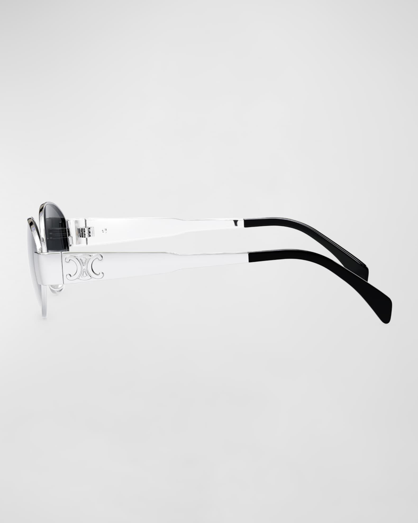 Men's Triomphe Metal Oval Sunglasses Product Image