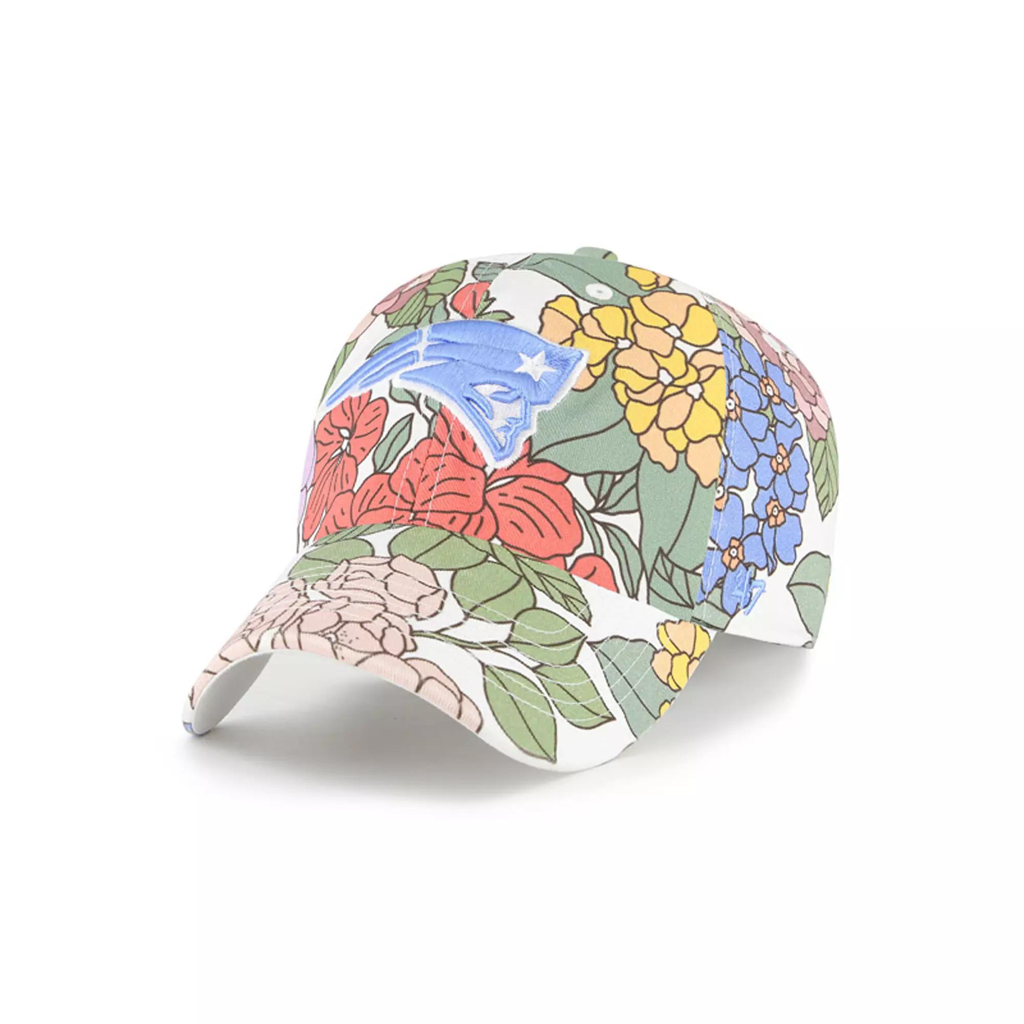 Women's '47 White New England Patriots Florentina Clean Up Adjustable Hat Product Image