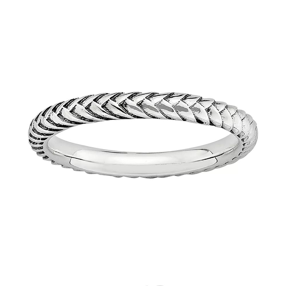 Stacks & Stones Sterling Silver Wheat Stack Ring, Women's, Size: 9 Product Image
