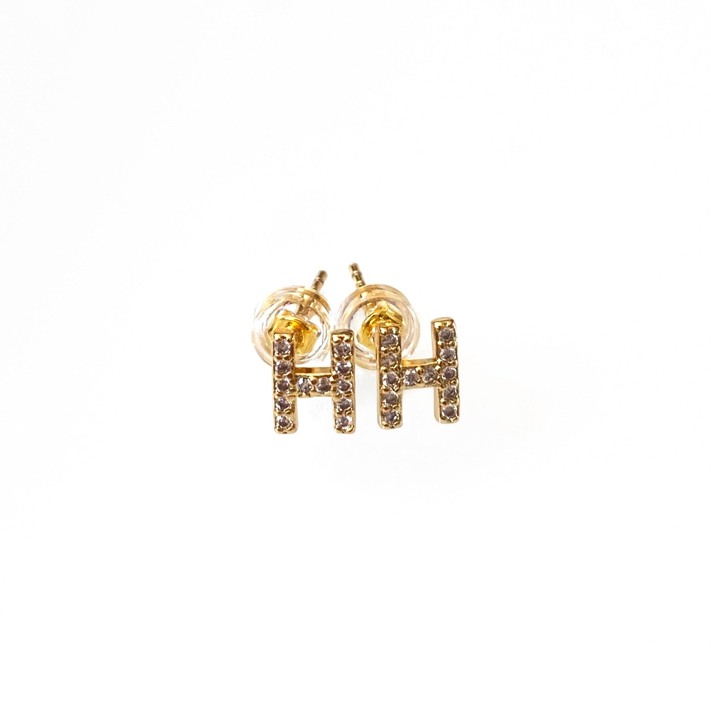 Gold Initial Studs Product Image
