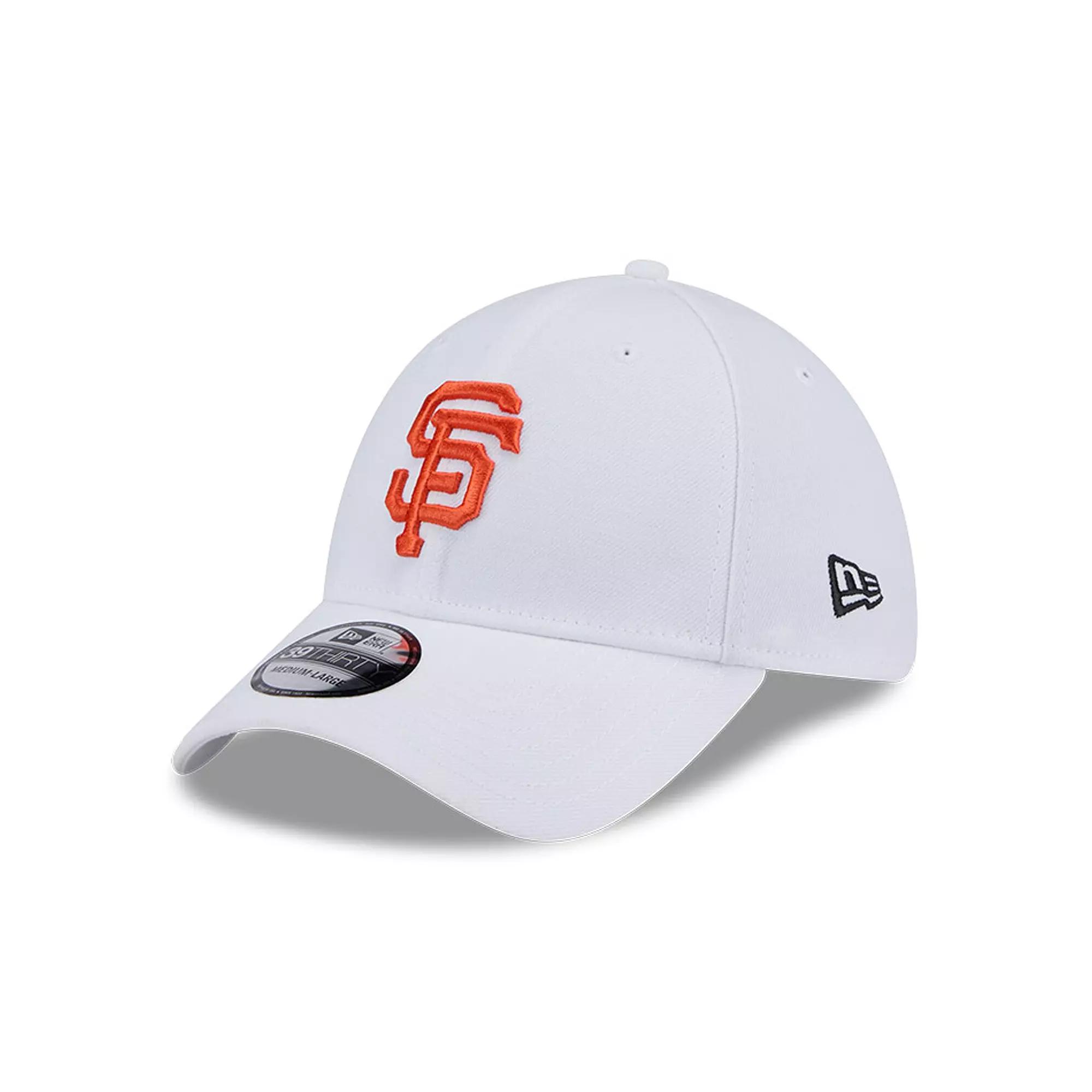 Men's New Era White San Francisco Giants Evergreen 39THIRTY Flex Hat, Size: Medium/Large Product Image