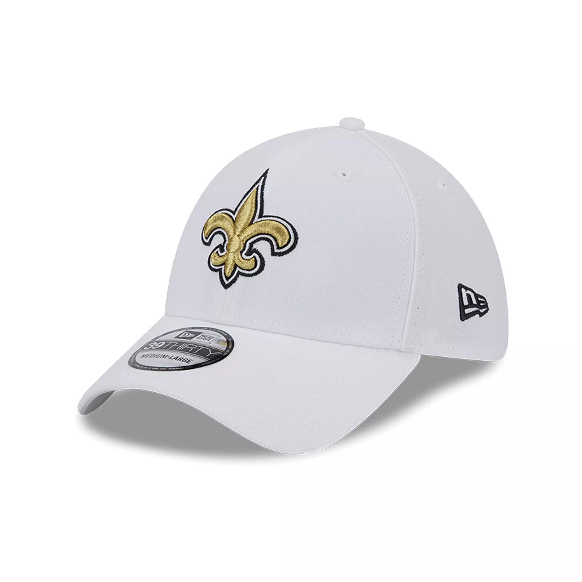 Men's New Era White New Orleans Saints Main 39THIRTY Flex Hat,  Product Image