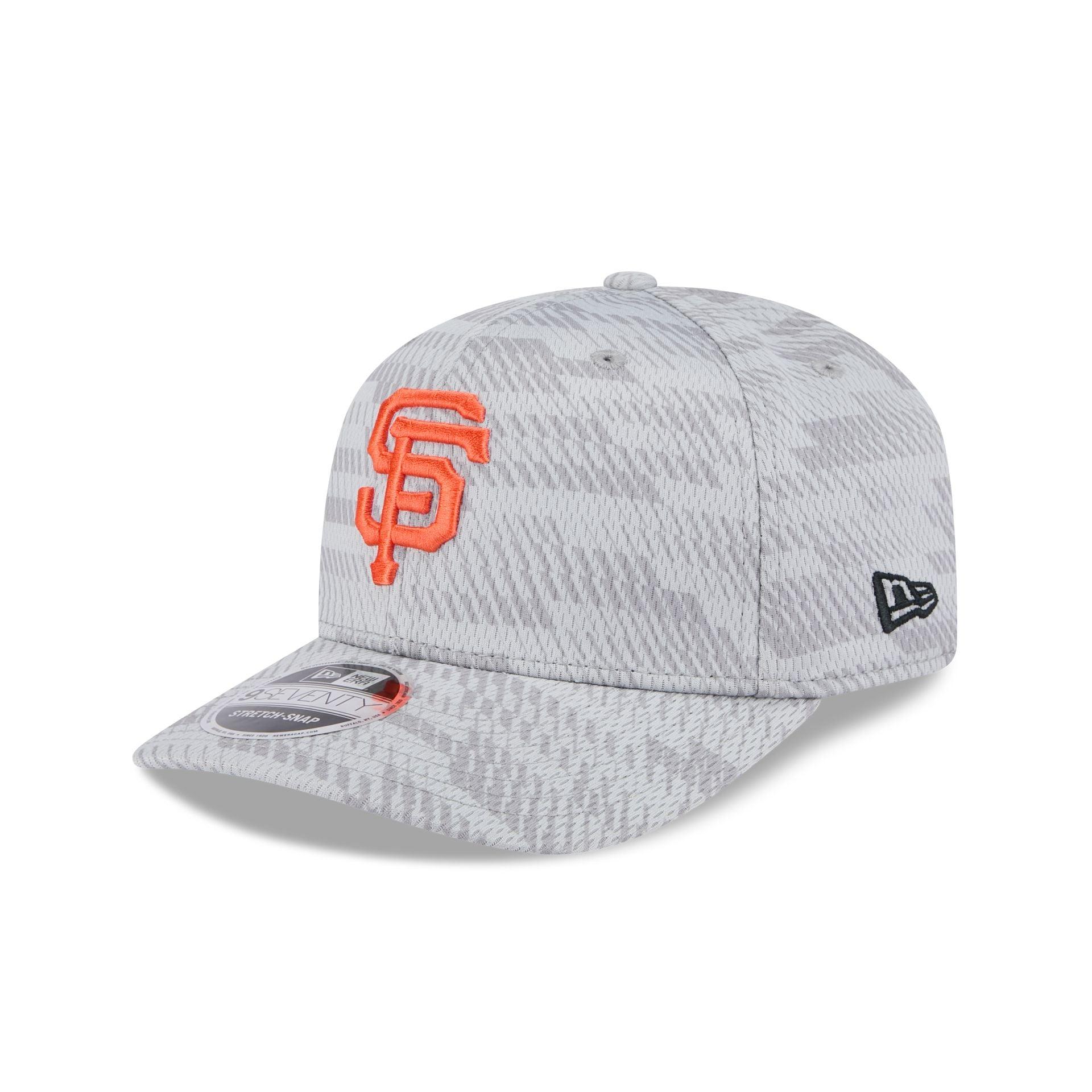 San Francisco Giants 2025 Clubhouse Gray 9SEVENTY Stretch-Snap Hat Male Product Image