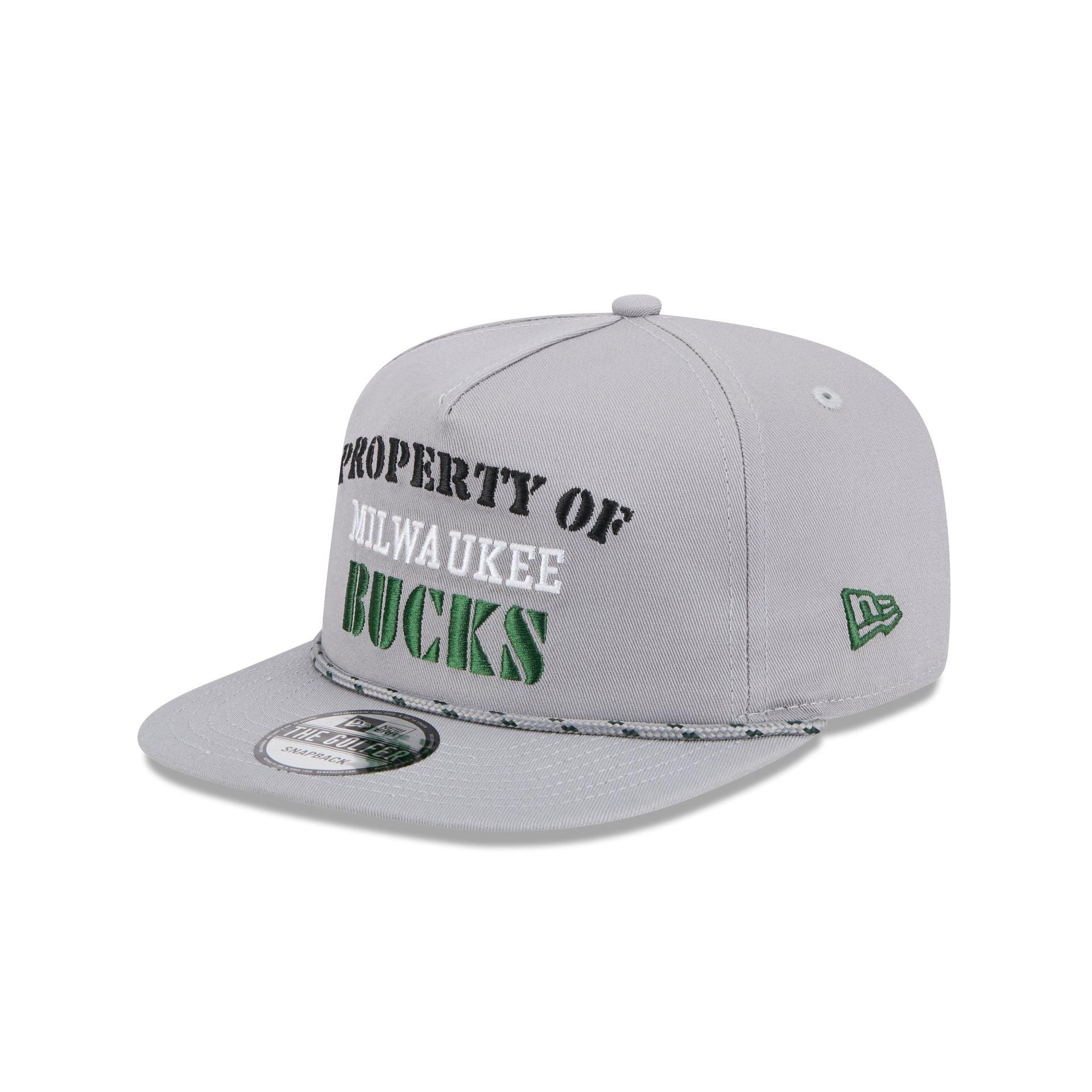 Milwaukee Bucks Vintage Gray Rope Golfer Hat Male Product Image
