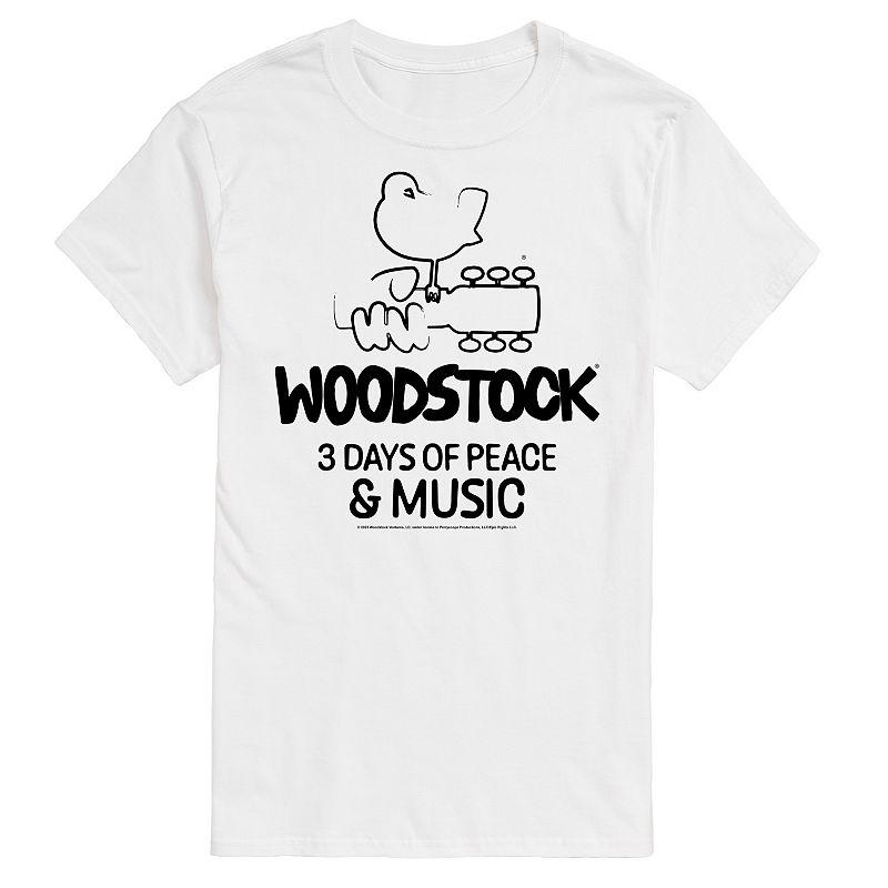 Mens Woodstock 3 Days Of Peace And Music Graphic Tee Product Image