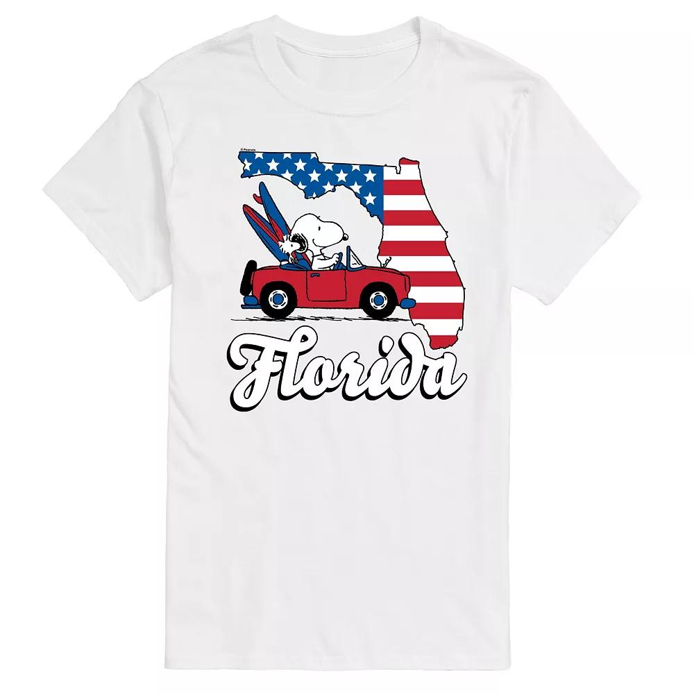 Men's Peanuts Snoopy Florida Americana Graphic Tee,  Product Image