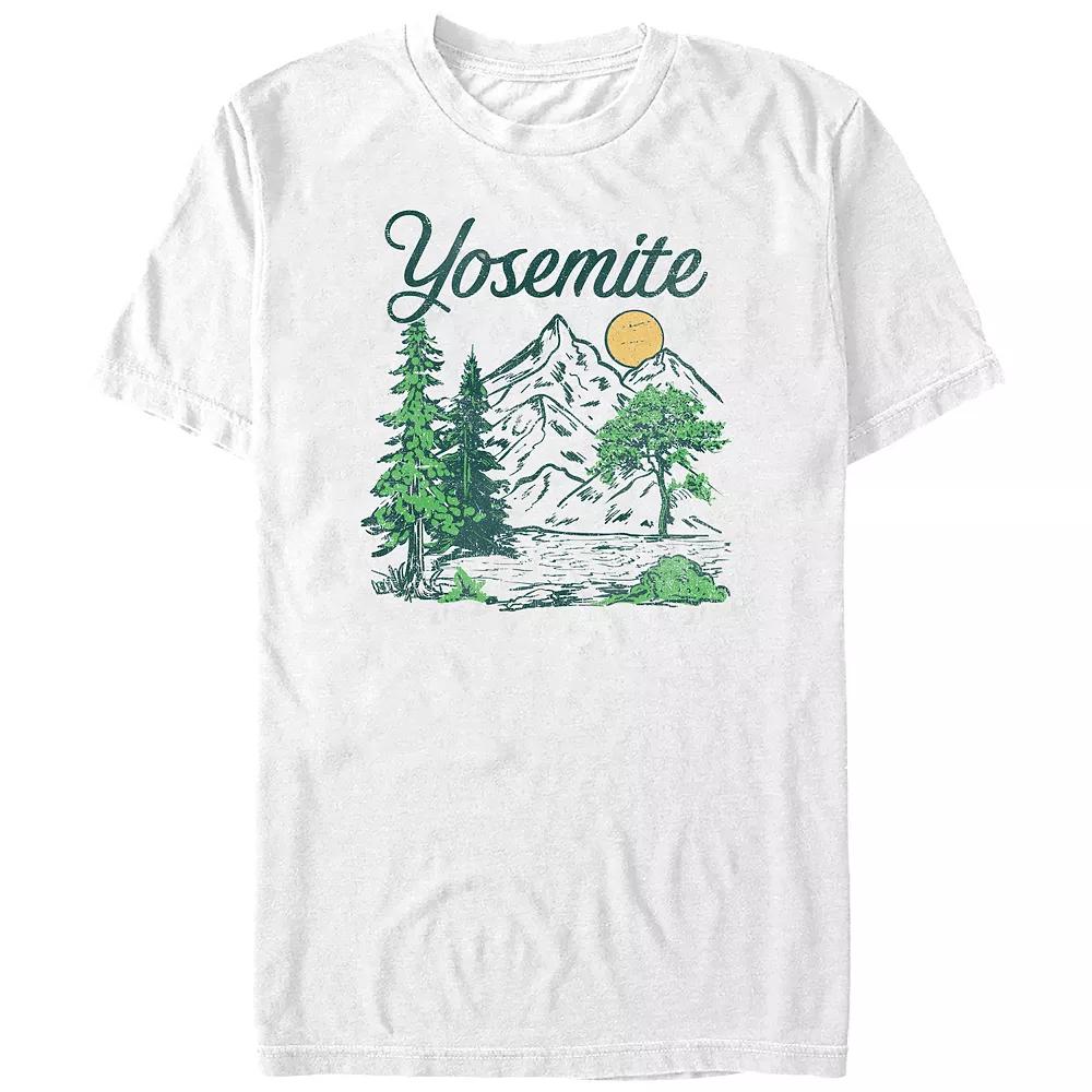 Big & Tall Yosemite Mountain View Graphic Tee, Men's,  Product Image
