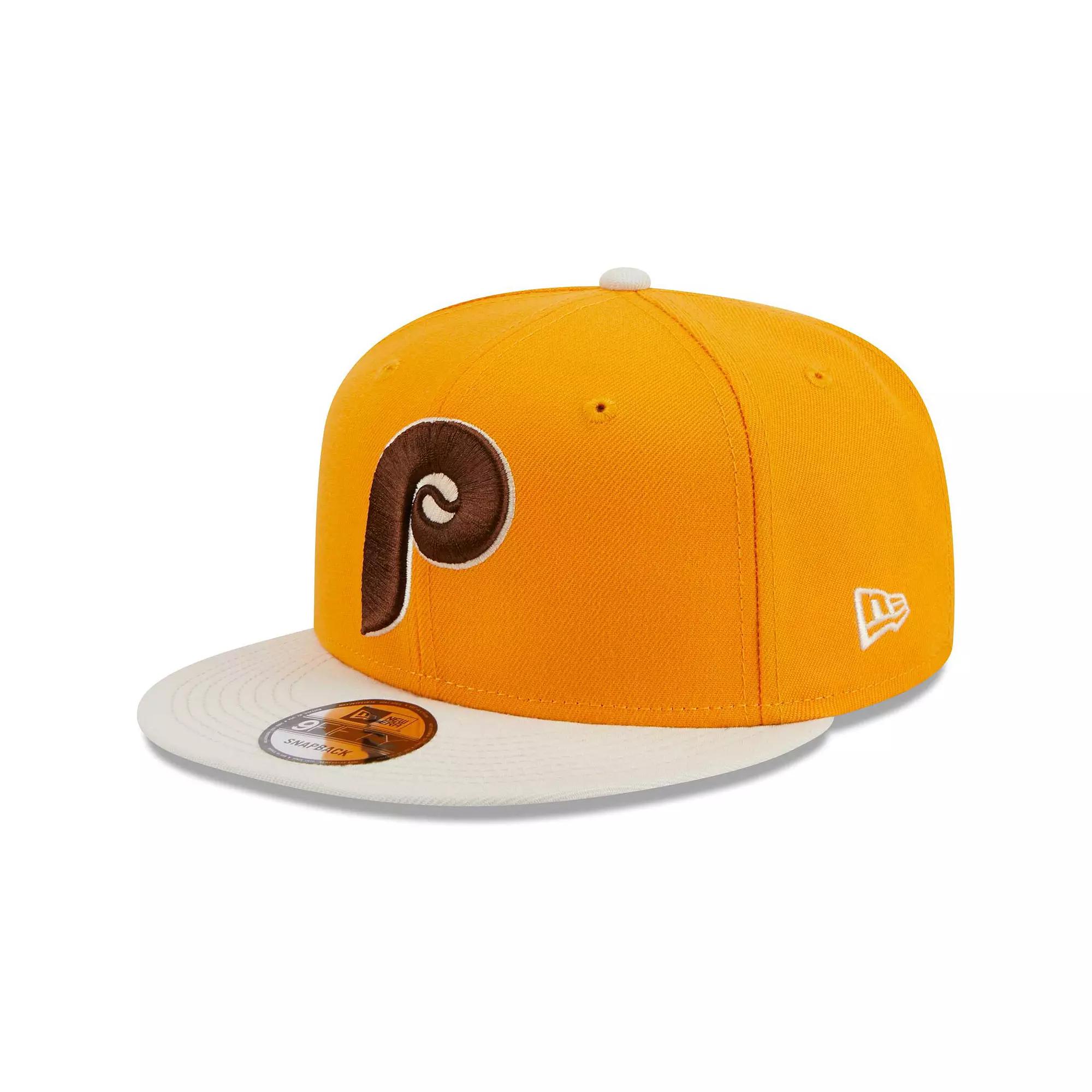 Men's New Era Gold Philadelphia Phillies Tiramisu  9FIFTY Snapback Hat Product Image