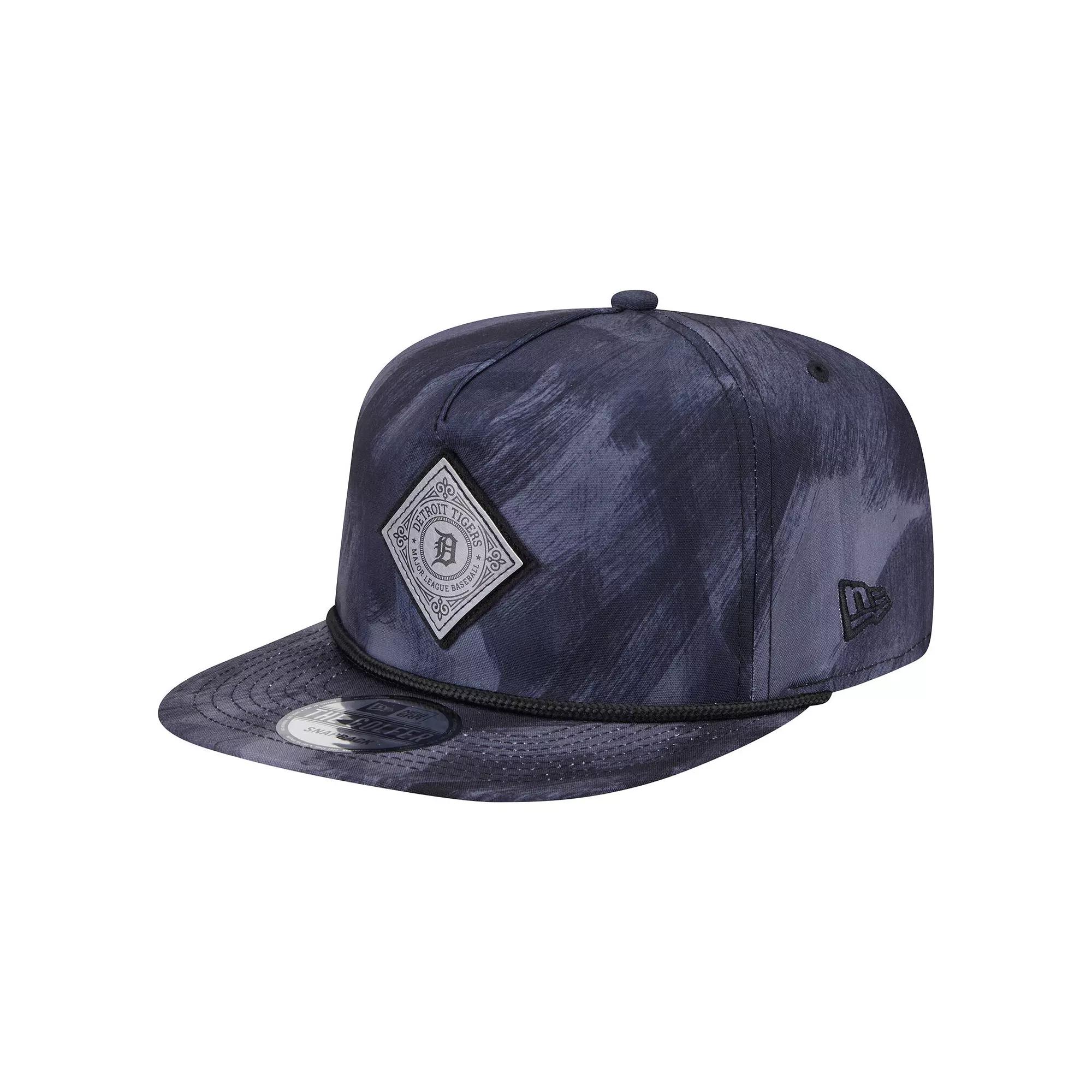 Men's New Era Navy Detroit Tigers Printed Golfer Snapback Hat, Blue Product Image