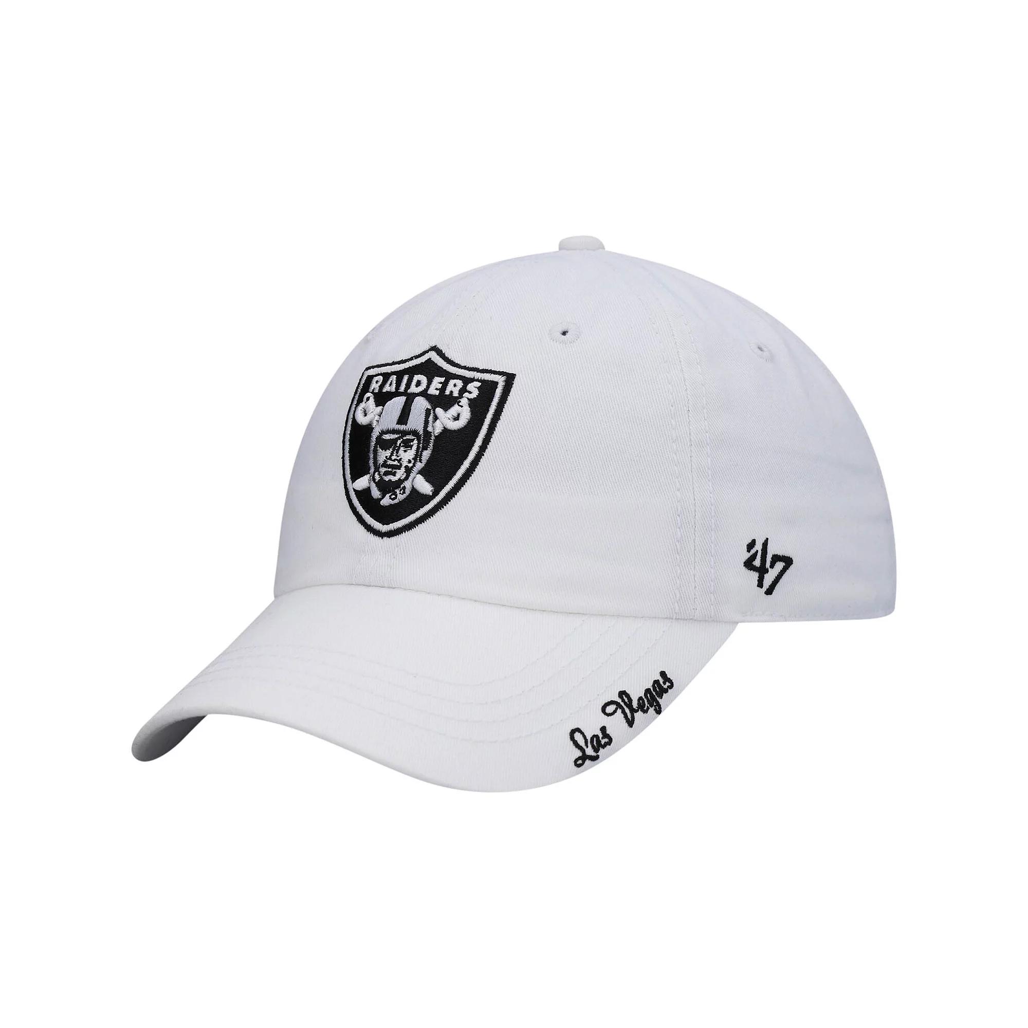 Women's '47 White Las Vegas Raiders Miata Clean Up Primary Adjustable Hat, Lvr White Product Image