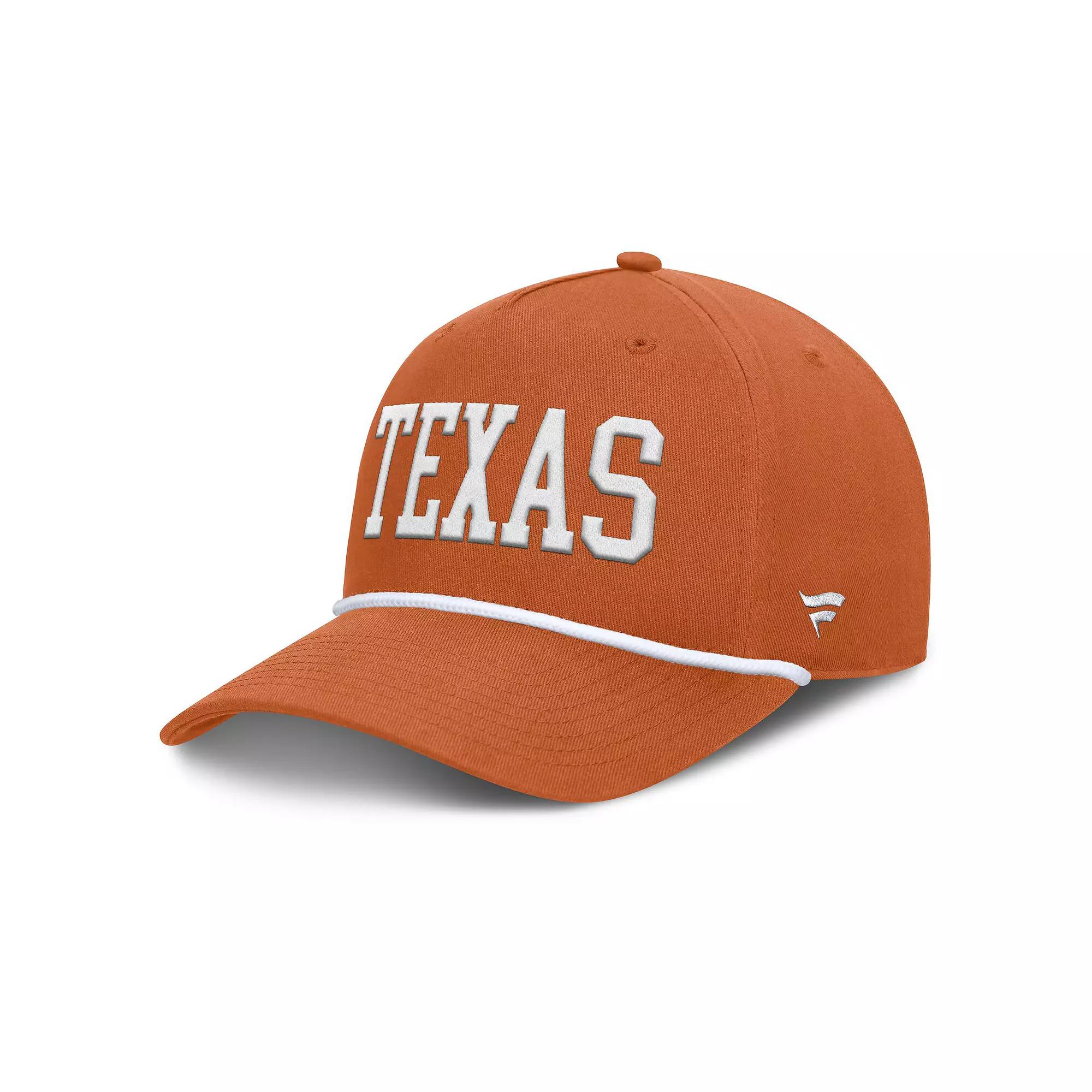 Men's Fanatics Texas Orange Texas Longhorns Foul Ball Rope Adjustable Hat, Team Product Image