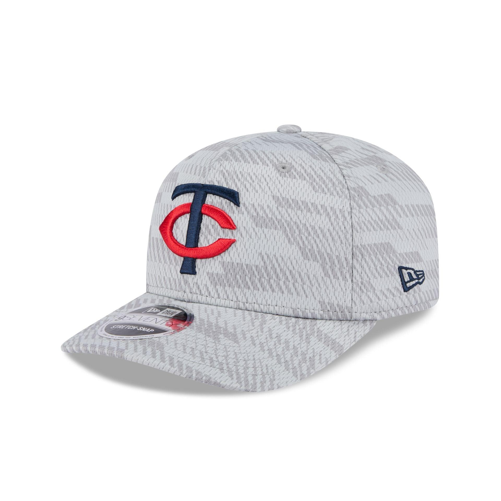 Minnesota Twins 2025 Clubhouse Gray 9SEVENTY Stretch-Snap Hat Male Product Image